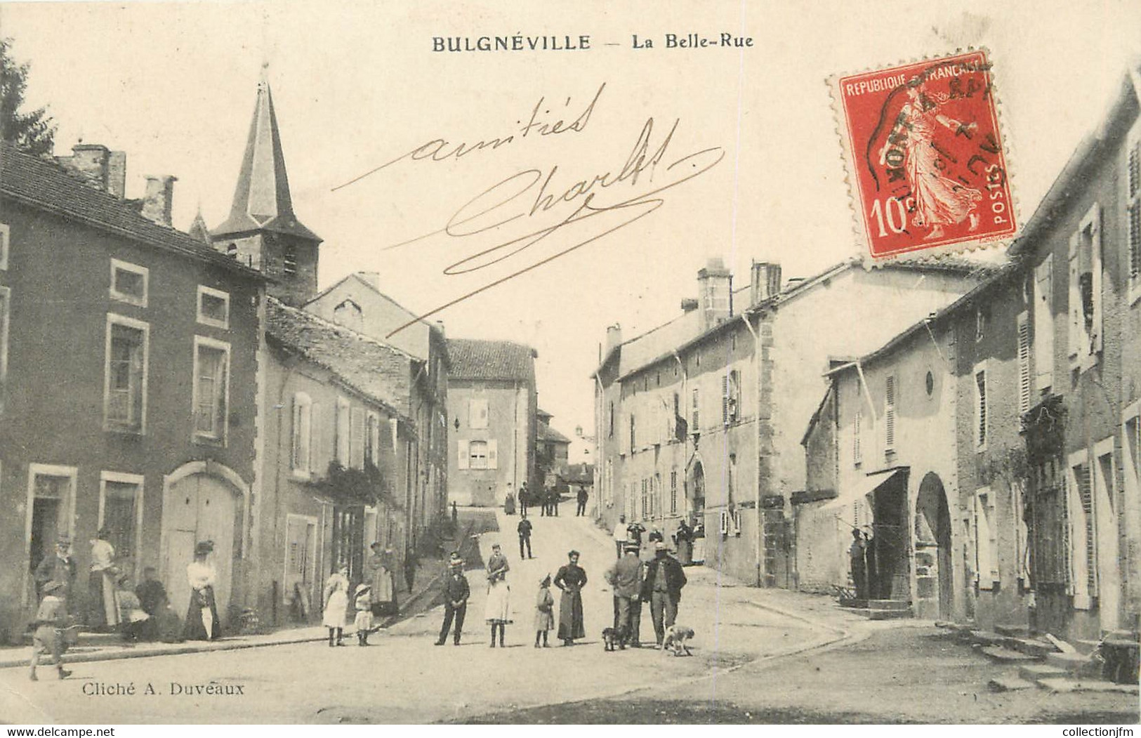 / CPA FRANCE 88 "Bulgnéville, La Belle Rue" - Bulgneville