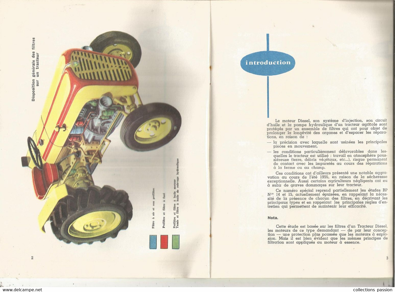 Technique ,automobile , Tracteur , Publicité BP,  24 Pages, LES FILTRES D'UN TRACTEUR AGRICOLE,  Frais Fr 2.55 E - Bricolage / Técnico