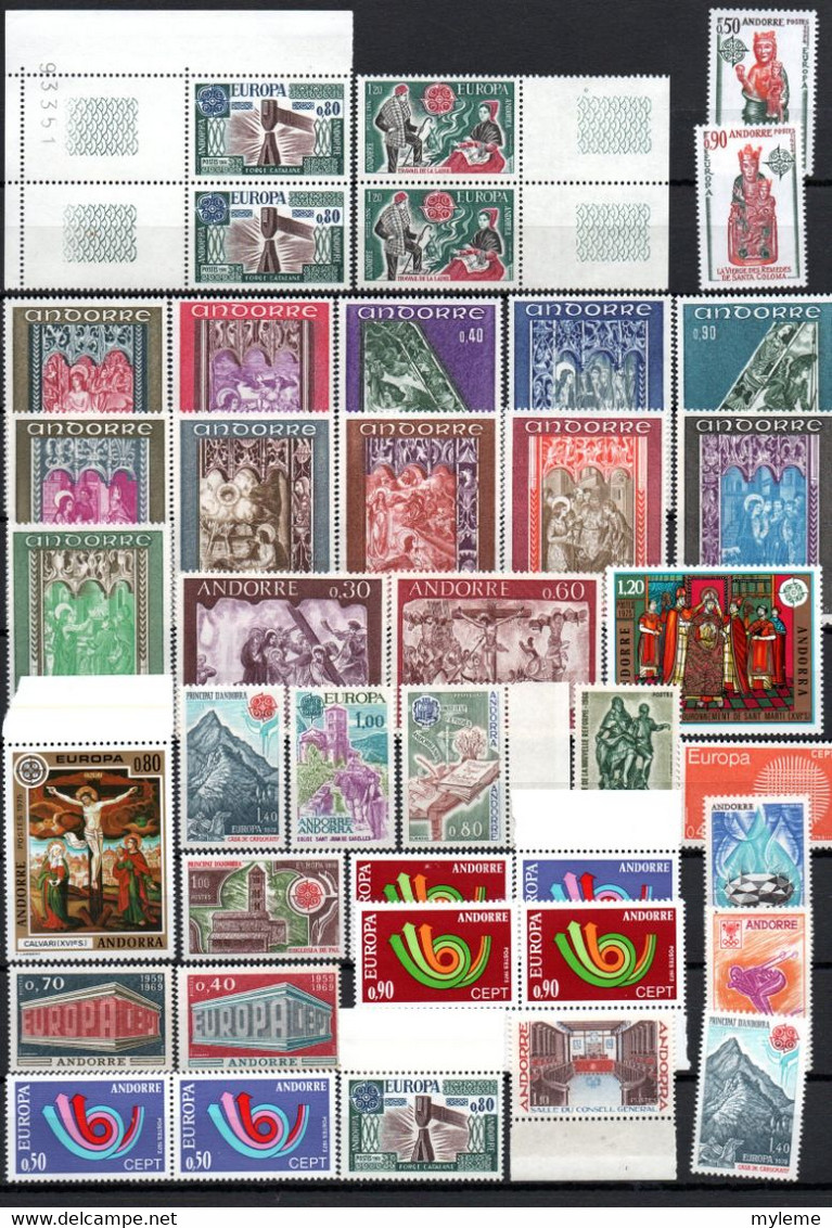 S234  Bel Ensemble De Timbres D'Andorre Dont Bonnes Petites Valeurs **. A Saisir !!! - Collezioni (in Album)