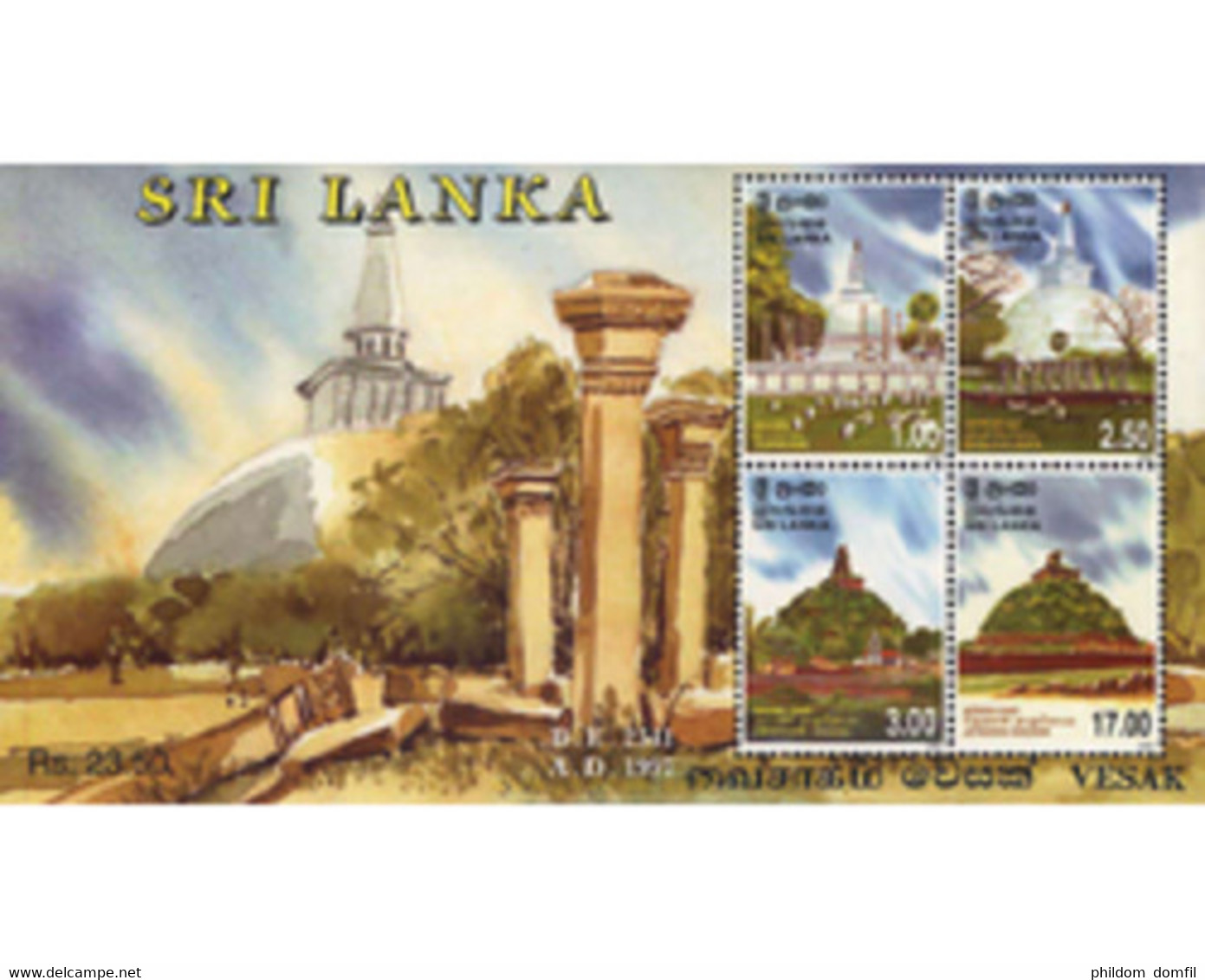 Ref. 91461 * MNH * - SRI LANKA. 1997. VESAK FESTIVAL . FESTIVAL VESAK - Sri Lanka (Ceylon) (1948-...)