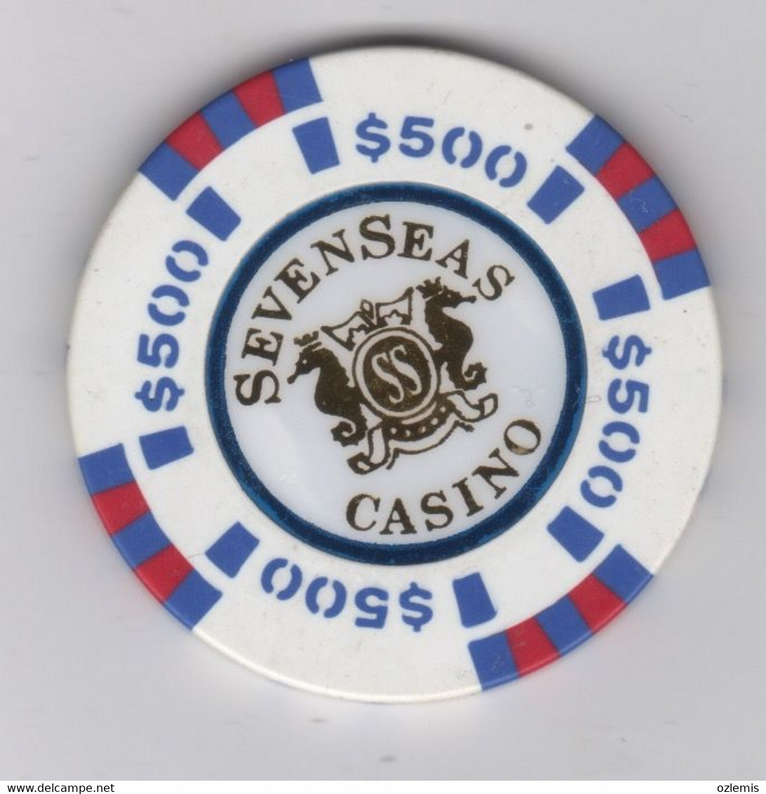 SEVENSEAS CASINO TOKEN,CHIP - Casino