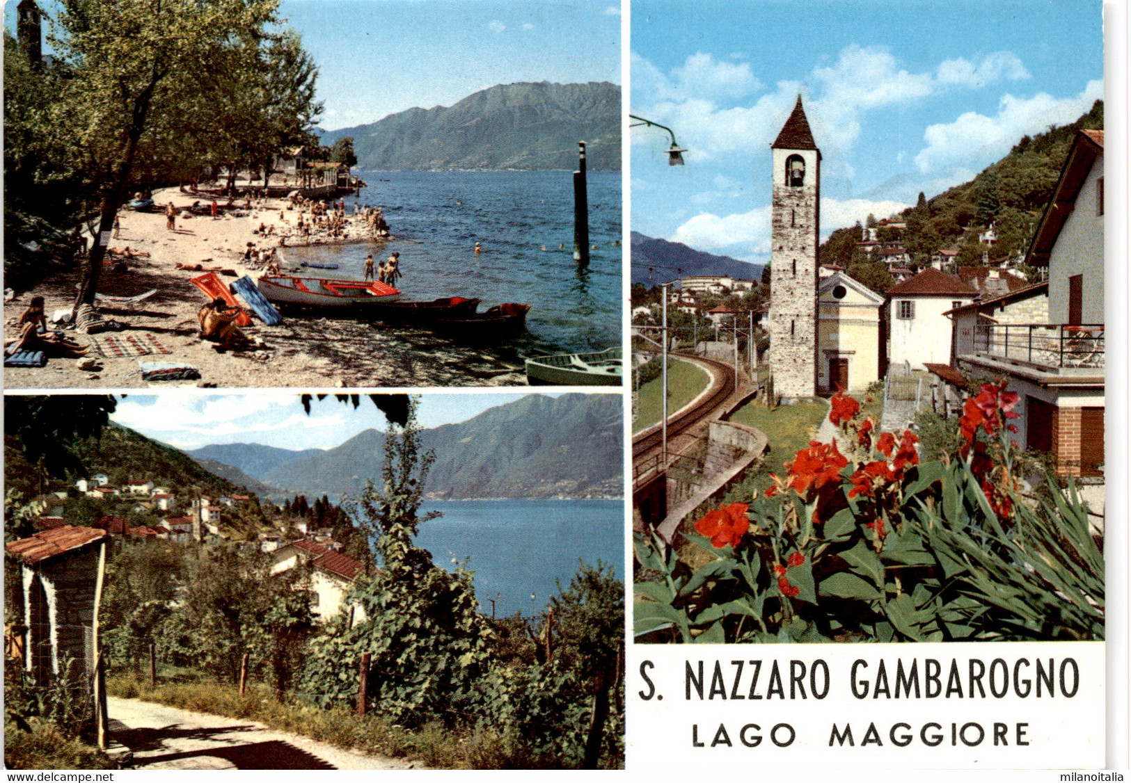 S. Nazzaro - Gambarogno - Lago Maggiore - 3 Bilder (51-024) * 30. 6. 1977 - Gambarogno
