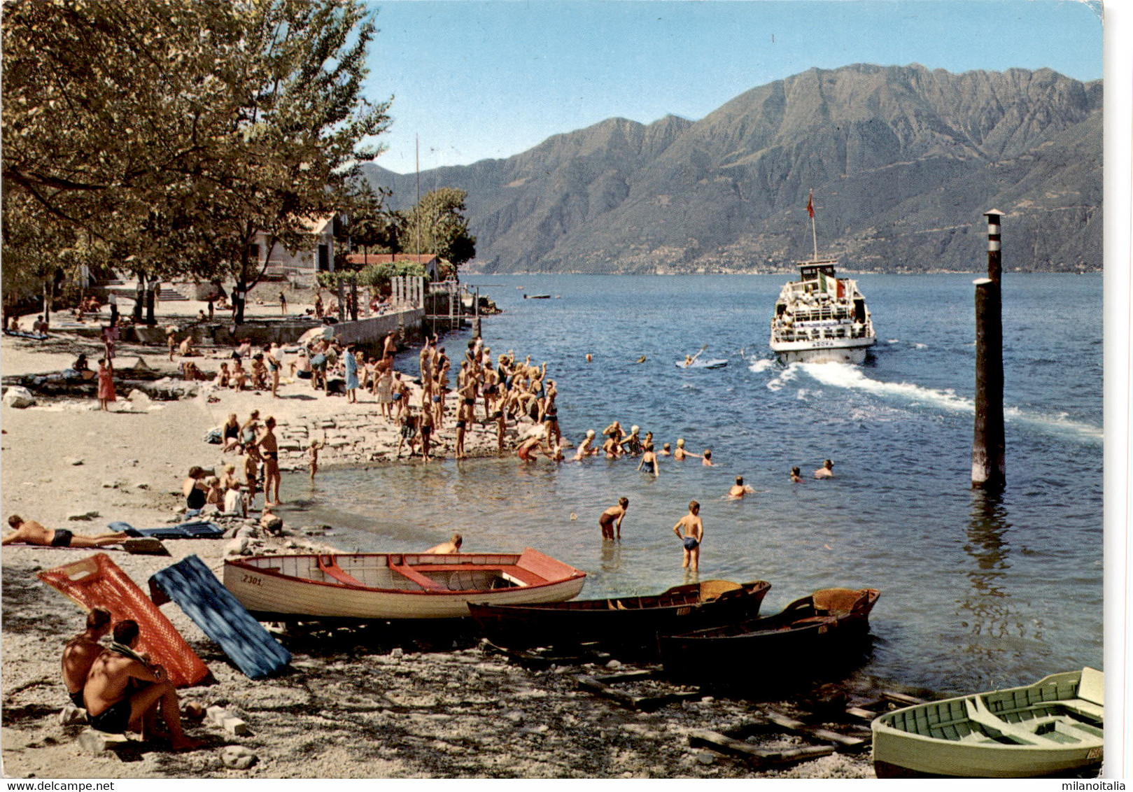 S. Nazzaro - Gambarogno - Spiaggia - Lago Maggiore (55) * 19. 7. 1968 - Gambarogno