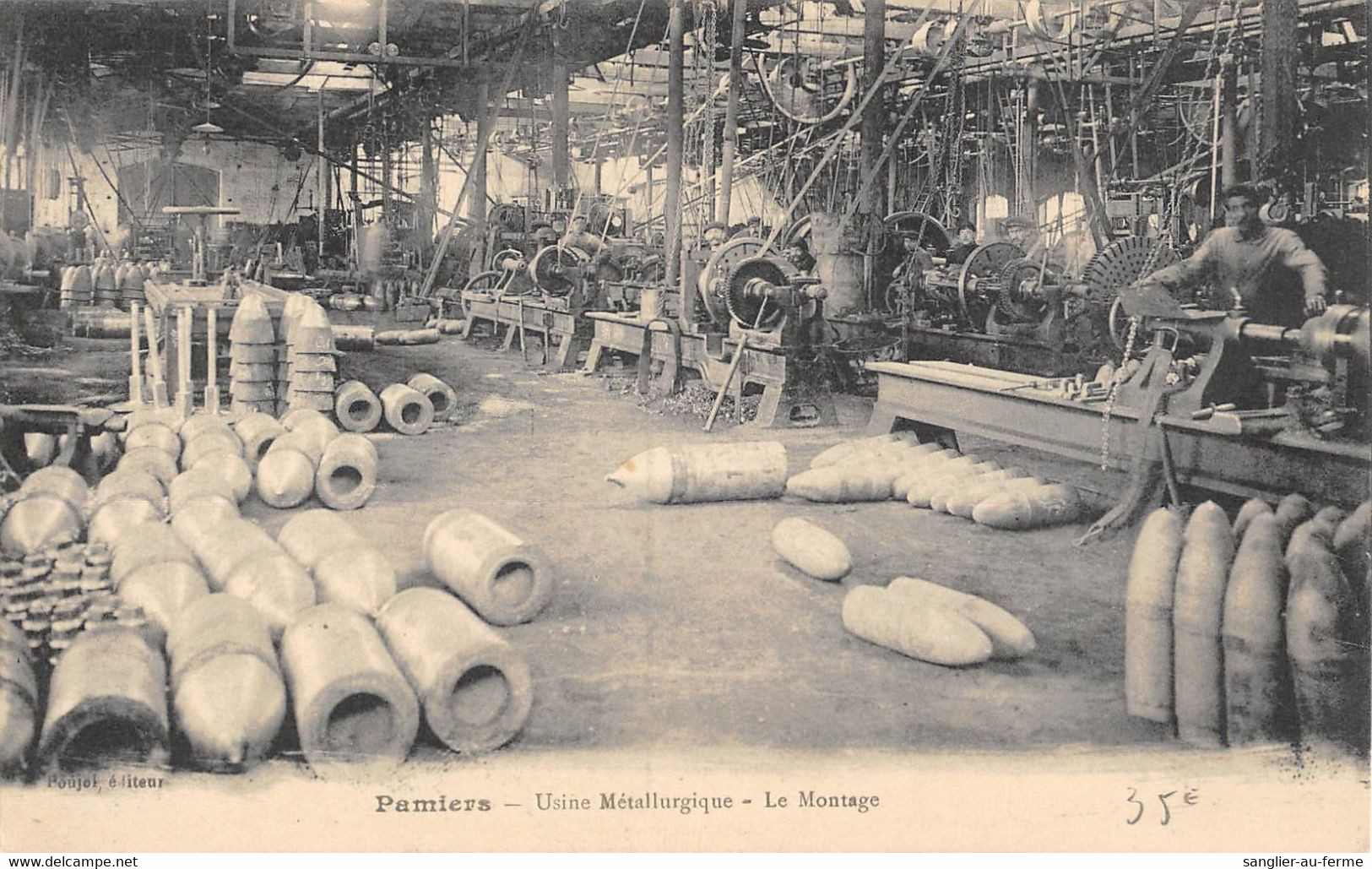 CPA 09 PAMIERS USINE METALLURGIQUE LE MONTAGE - Pamiers