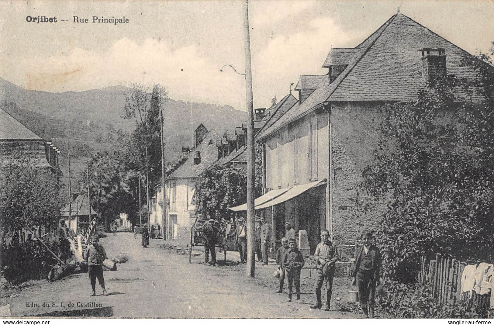 CPA 09 ORJIBET RUE PRINCIPALE - Andere & Zonder Classificatie