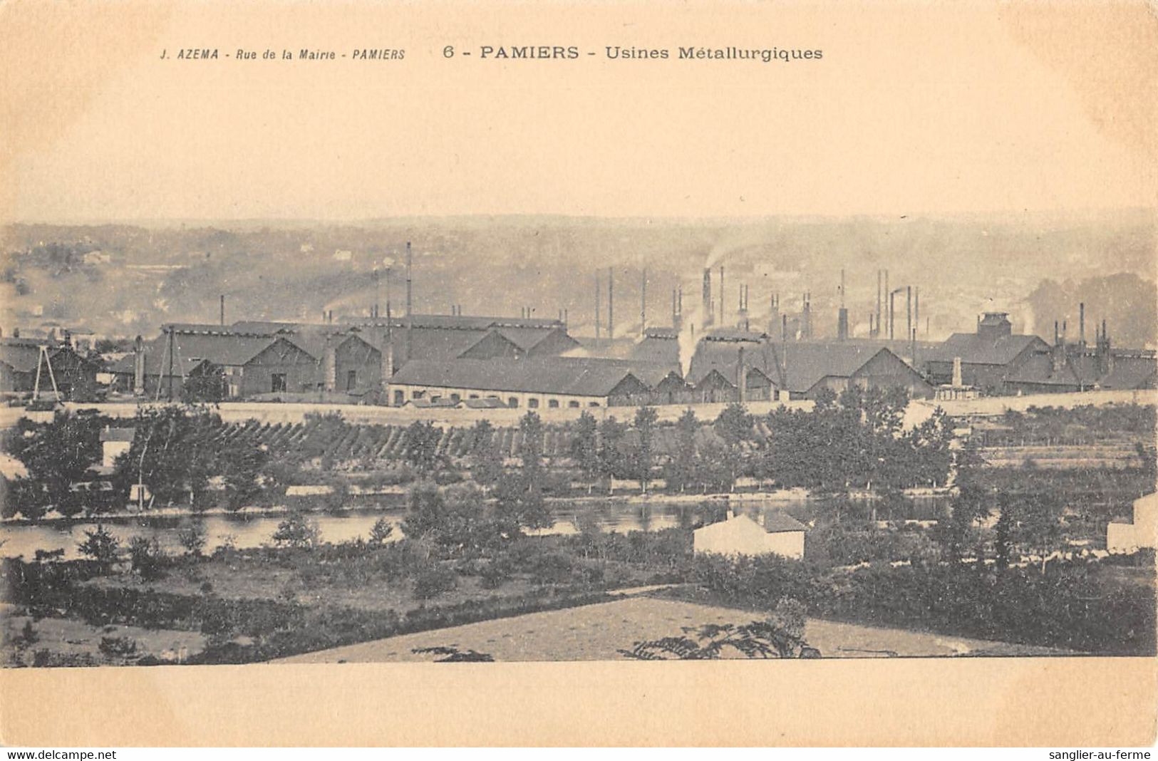 CPA 09 PAMIERS USINE METALLURGIQUE - Pamiers