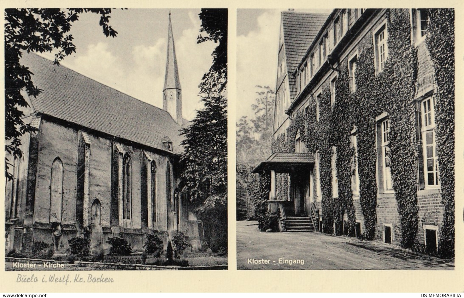 Burlo Kreis Borken - Kloster Kirche Und Eingang 1961 - Borken