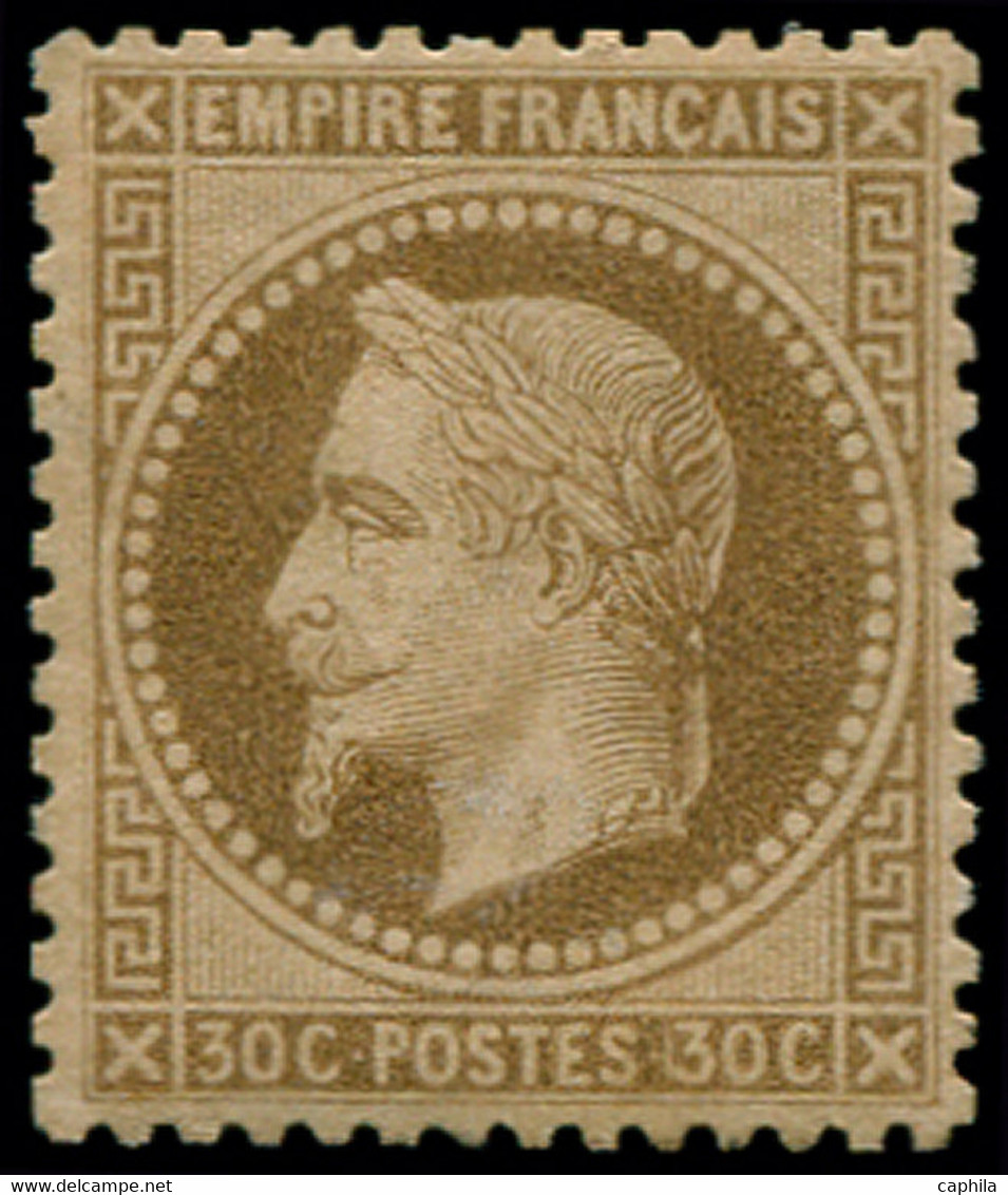 ** FRANCE - Poste - 30, Signé Calves, TB: 30c. Brun - 1863-1870 Napoleon III With Laurels