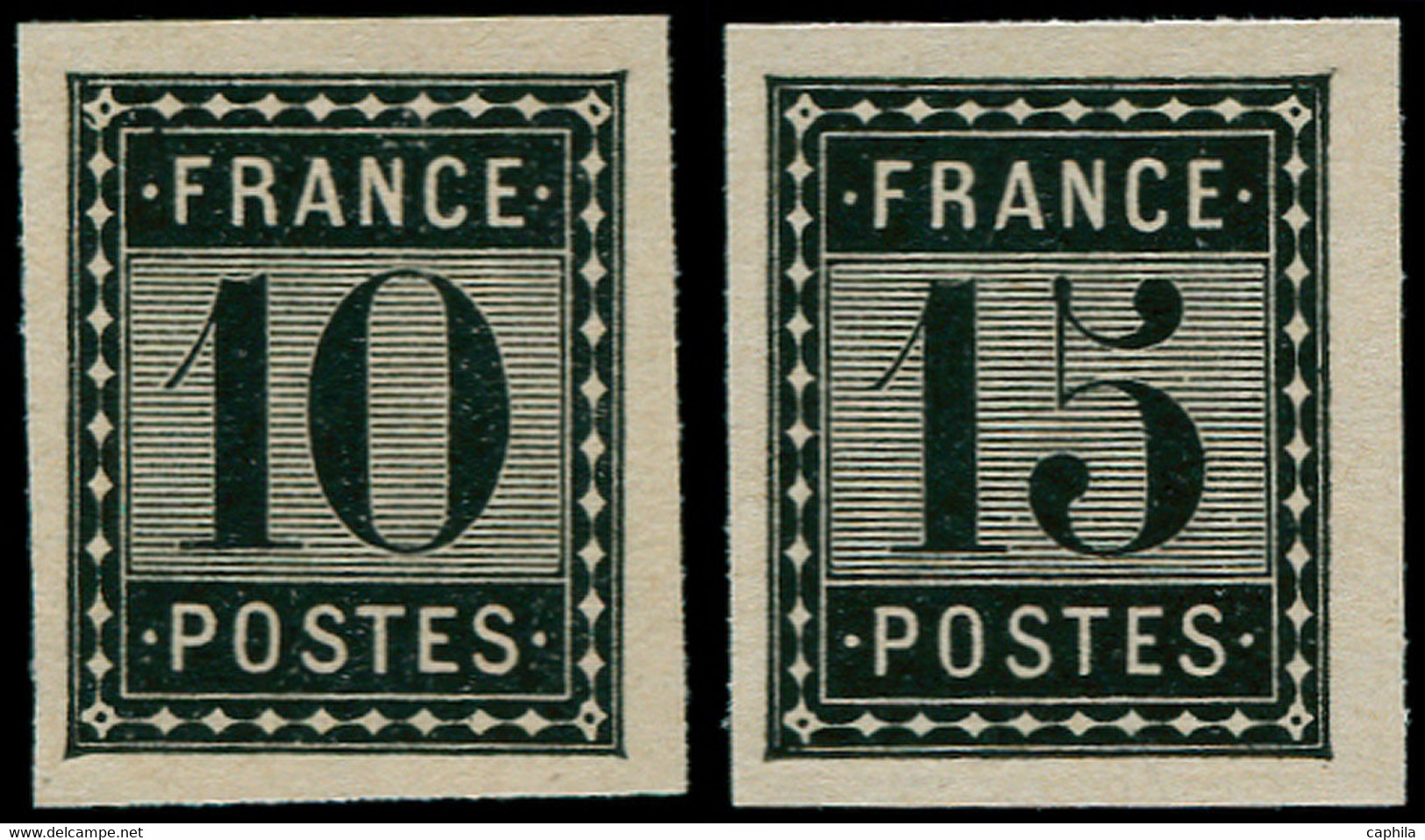 ** FRANCE - Poste - Essai De L'Imprimerie Nationale: 10c. + 15c (Spink) - 1871-1875 Ceres