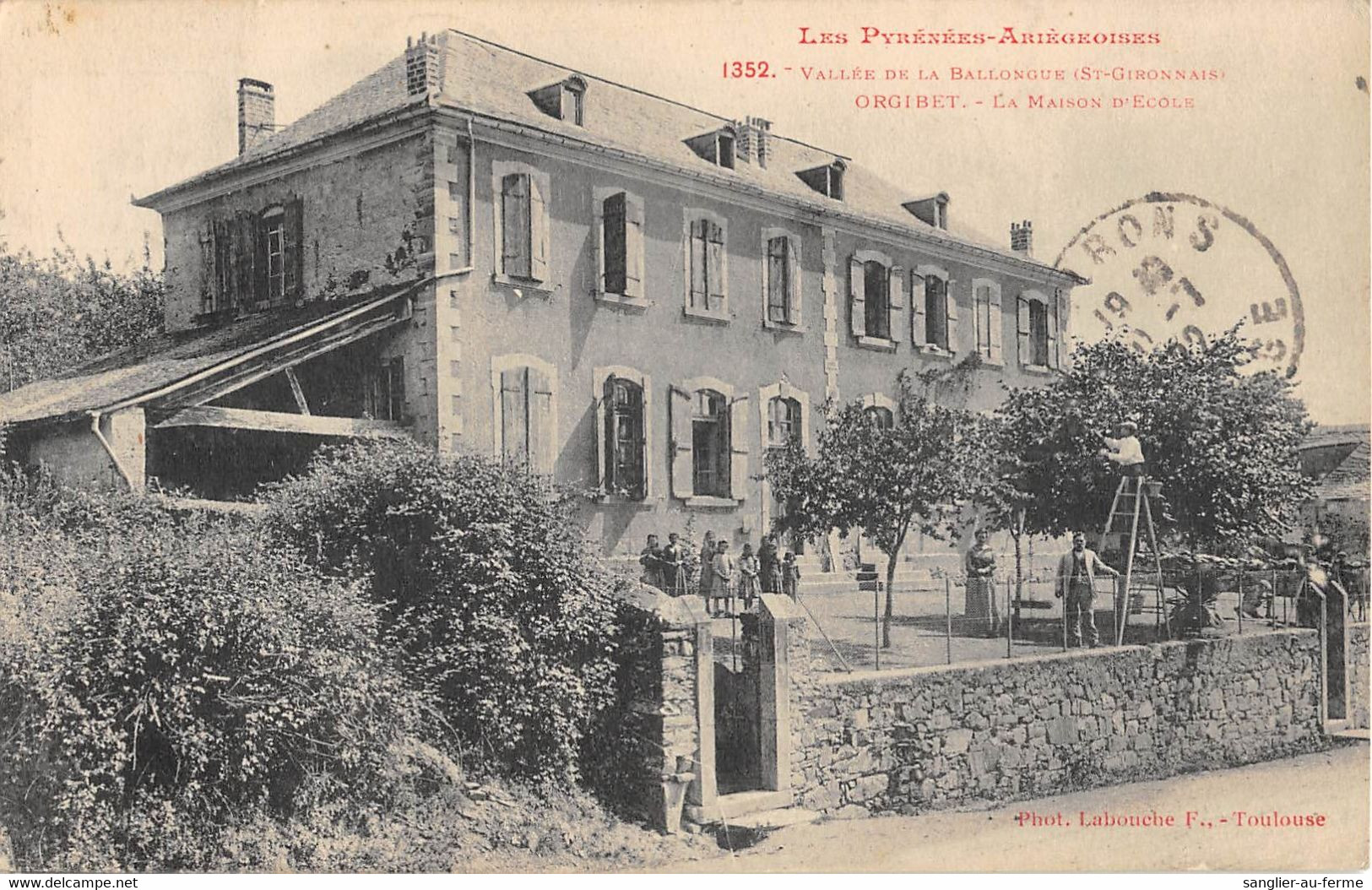 CPA 09 ORGIBET LA MAISON D'ECOLE - Autres & Non Classés