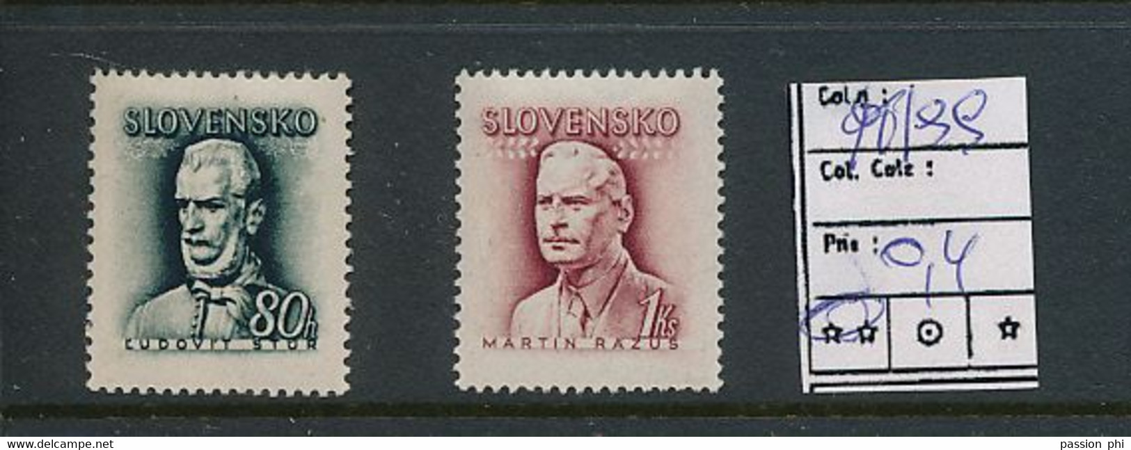 SLOVENSKO YVERT 98/99 MNH - Unused Stamps