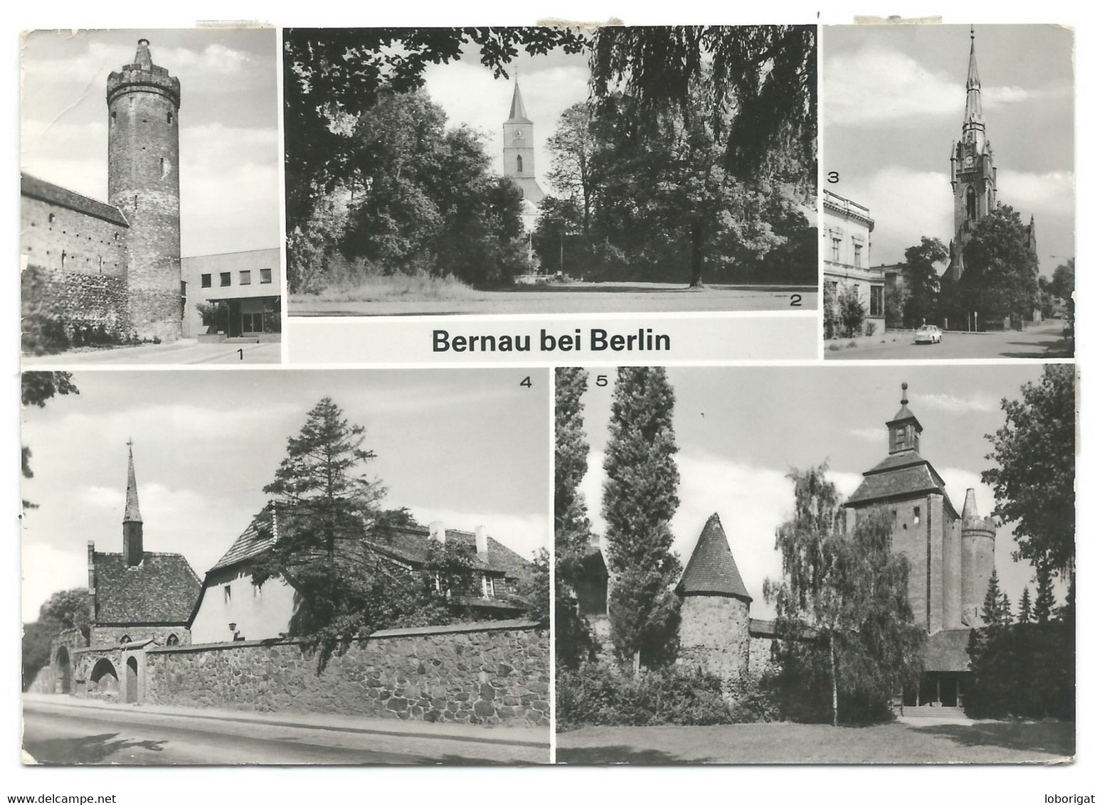 STEINTOR / BLICK VOM STADPARK ZUR MARIENKIRCHE / KIRCHE / ST.GEORGEN HOSPITALSTADMAUER.- BERNAU BEI BERLIN- ( ALEMANIA ) - Bernau