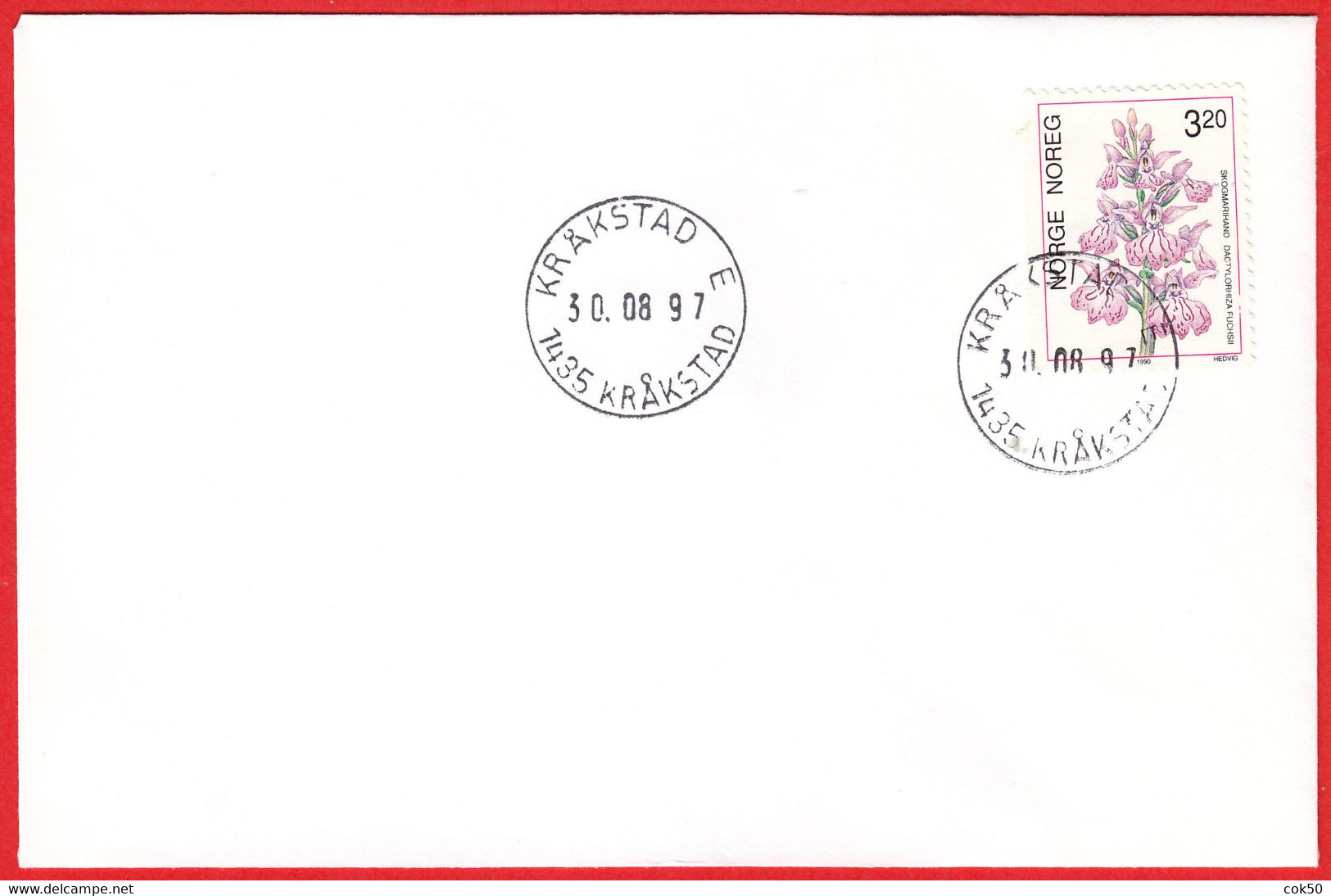 NORWAY - 1435 KRÅKSTAD E  (Akershus County = Viken From Jan.1 2020) Last Day - Postoffice Closed On 1997.08.30 - Emissioni Locali