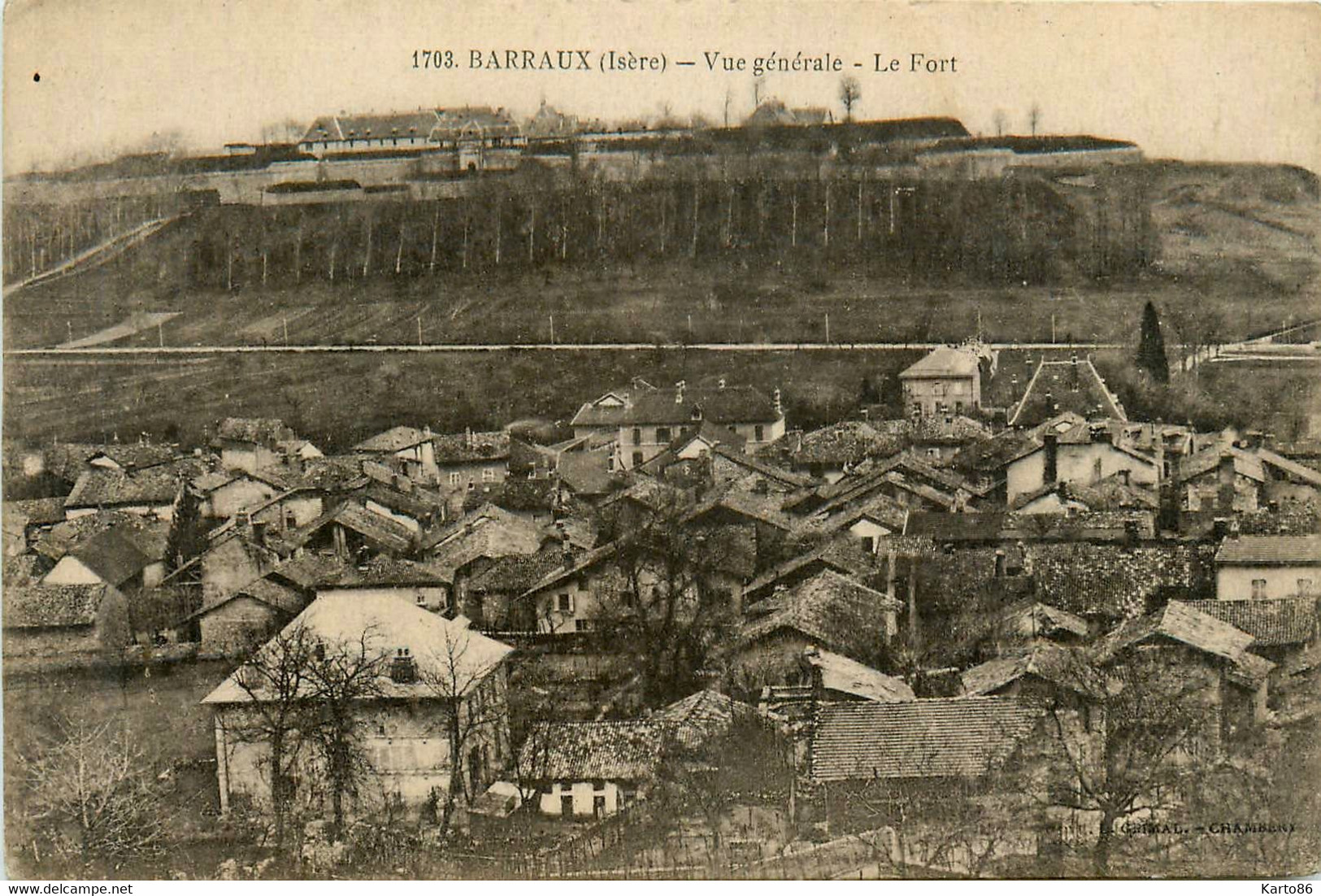 Barraux * Vue Générale Sur La Commune Et Le Fort - Barraux