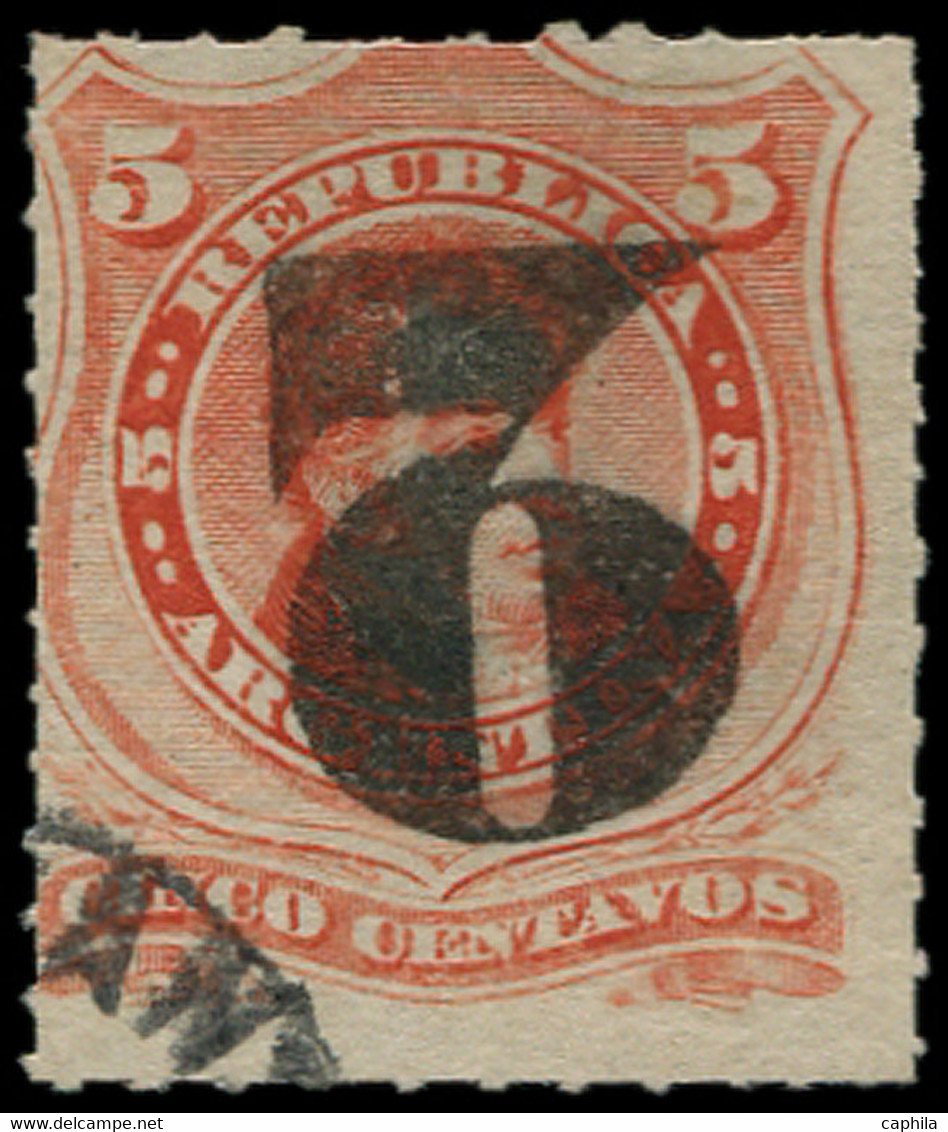 O ARGENTINE - Poste - 30a, Surcharge Renversée: 2/5c. Rouge - Sonstige & Ohne Zuordnung