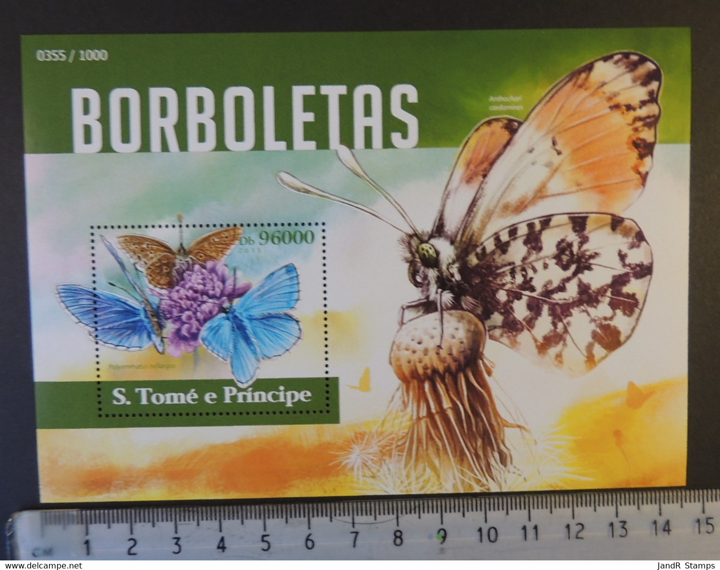 St Thomas 2015 Butterflies Insects Flowers S/sheet Mnh - Full Sheets & Multiples