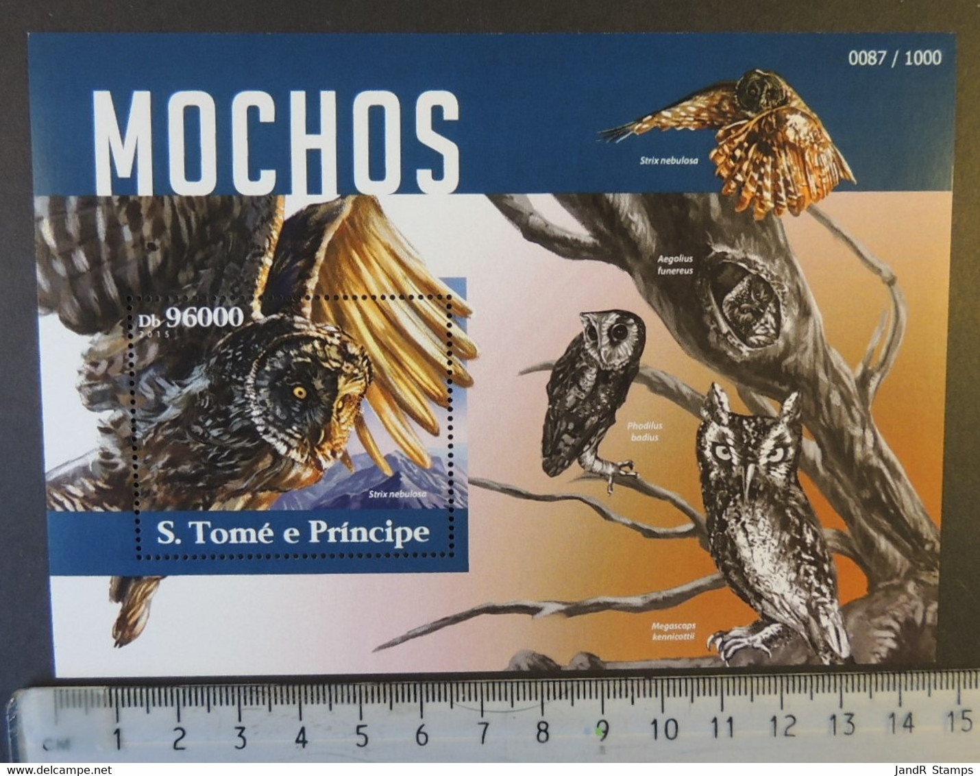 St Thomas 2015 Owls Birds Of Prey S/sheet Mnh - Ganze Bögen