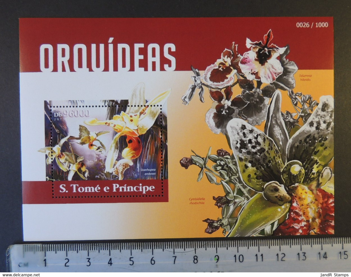 St Thomas 2015 Orchids Flowers S/sheet Mnh - Full Sheets & Multiples