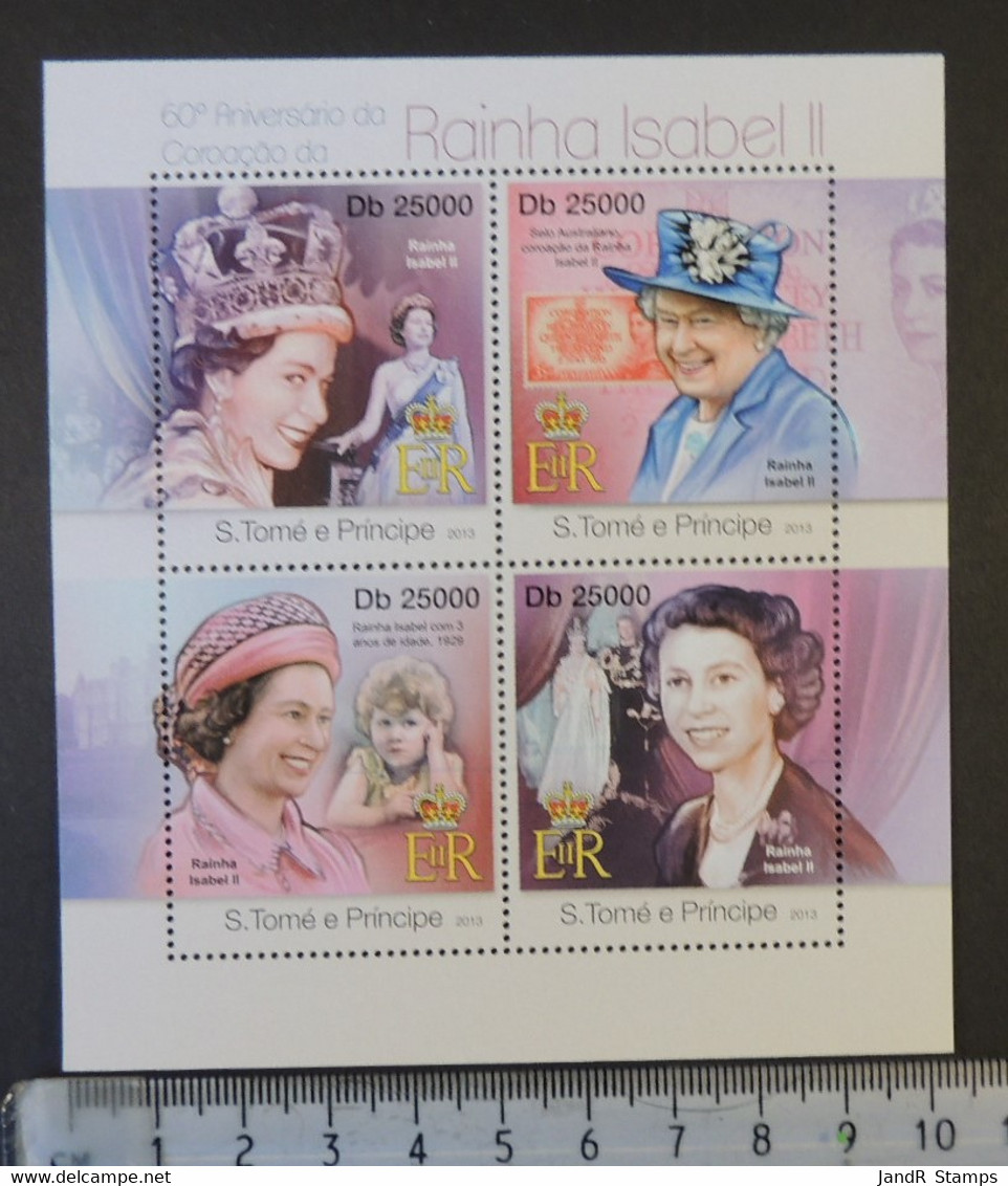 St Thomas 2013 Queen Elizabeth Ii Women Royalty M/sheet Mnh - Full Sheets & Multiples