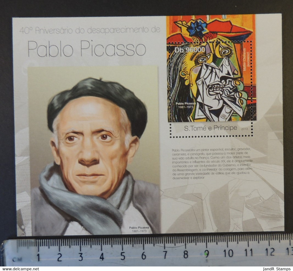 St Thomas 2013 Pablo Picasso Art S/sheet Mnh - Hojas Completas