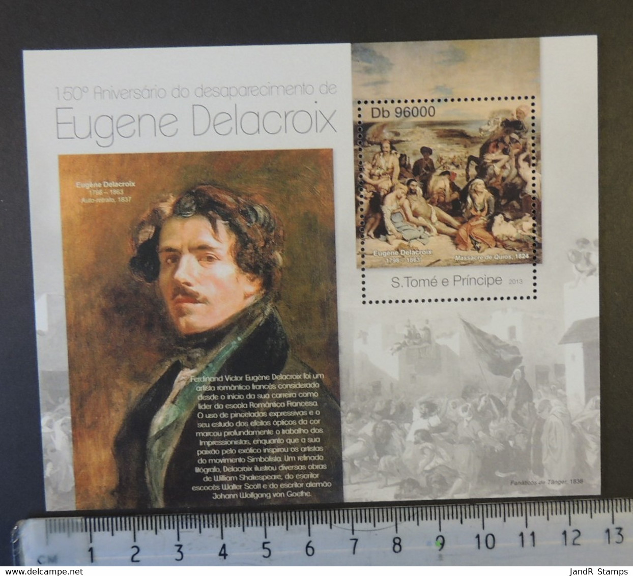 St Thomas 2013 Eugene Delacroix Women Art S/sheet Mnh - Full Sheets & Multiples