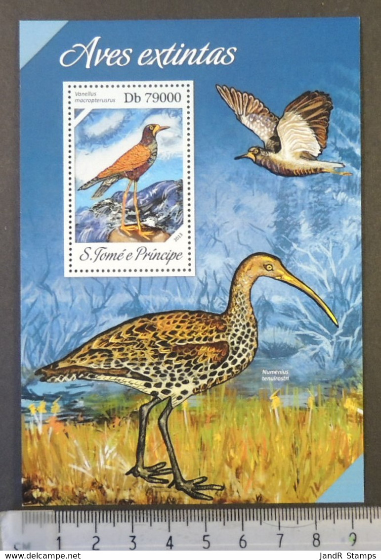 St Thomas 2013 Extinct Birds S/sheet Mnh - Full Sheets & Multiples