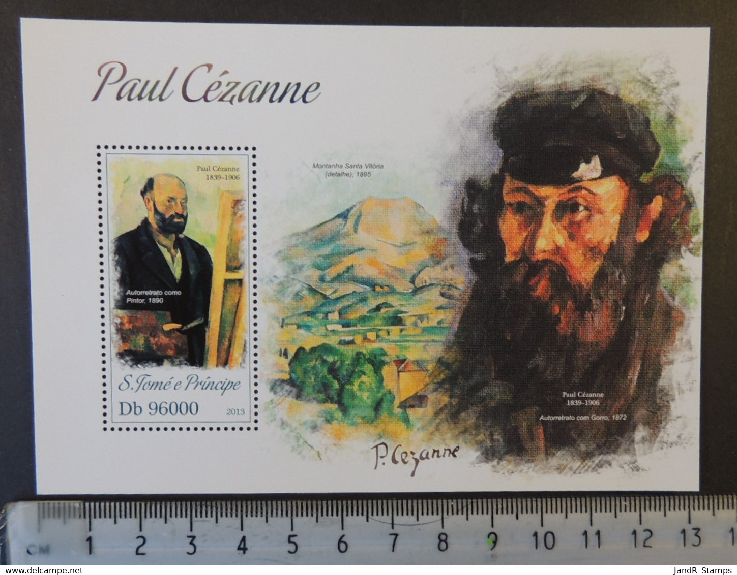 St Thomas 2013 Paul Cezanne Art S/sheet Mnh - Full Sheets & Multiples