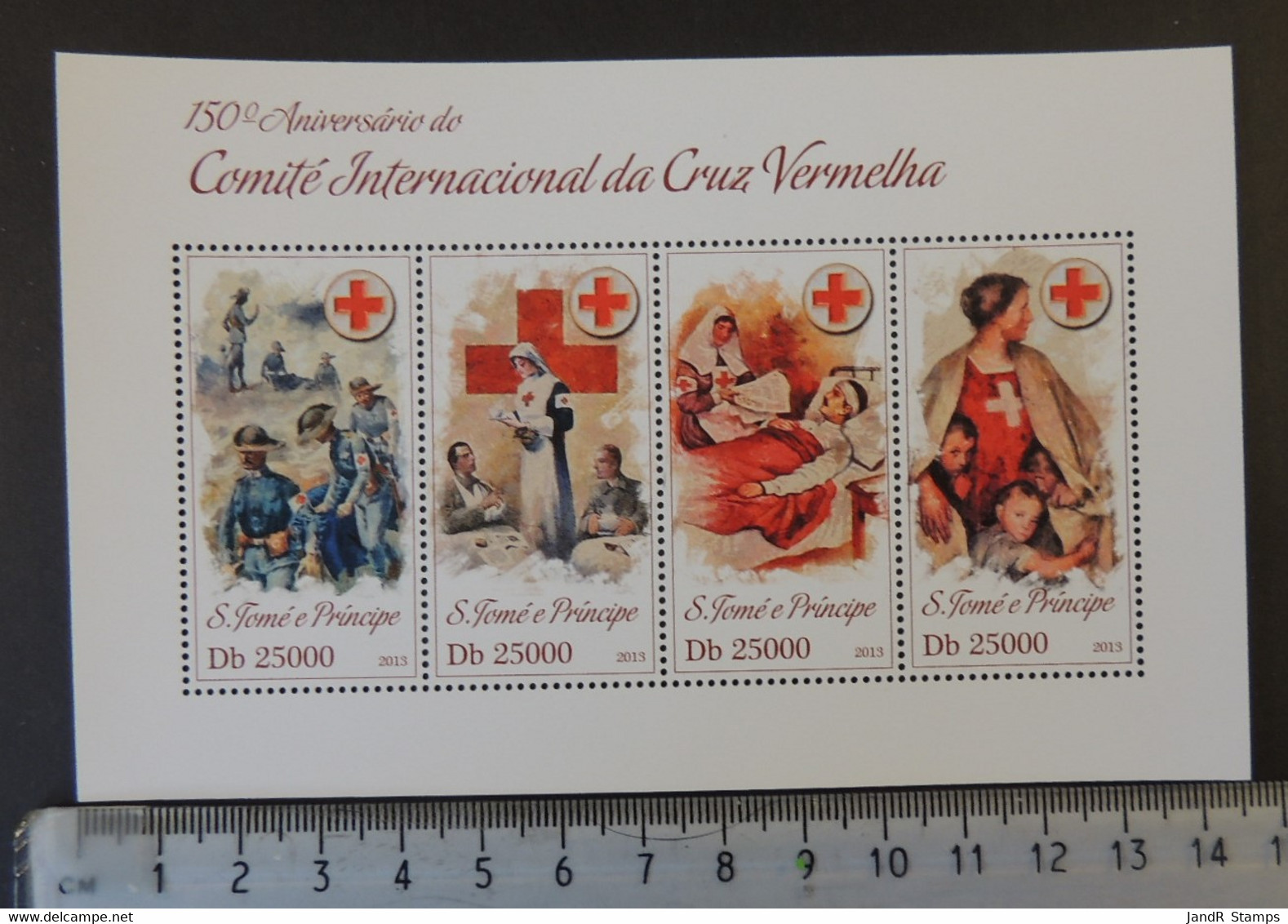 St Thomas 2013 Red Cross Medical Women M/sheet Mnh - Feuilles Complètes Et Multiples