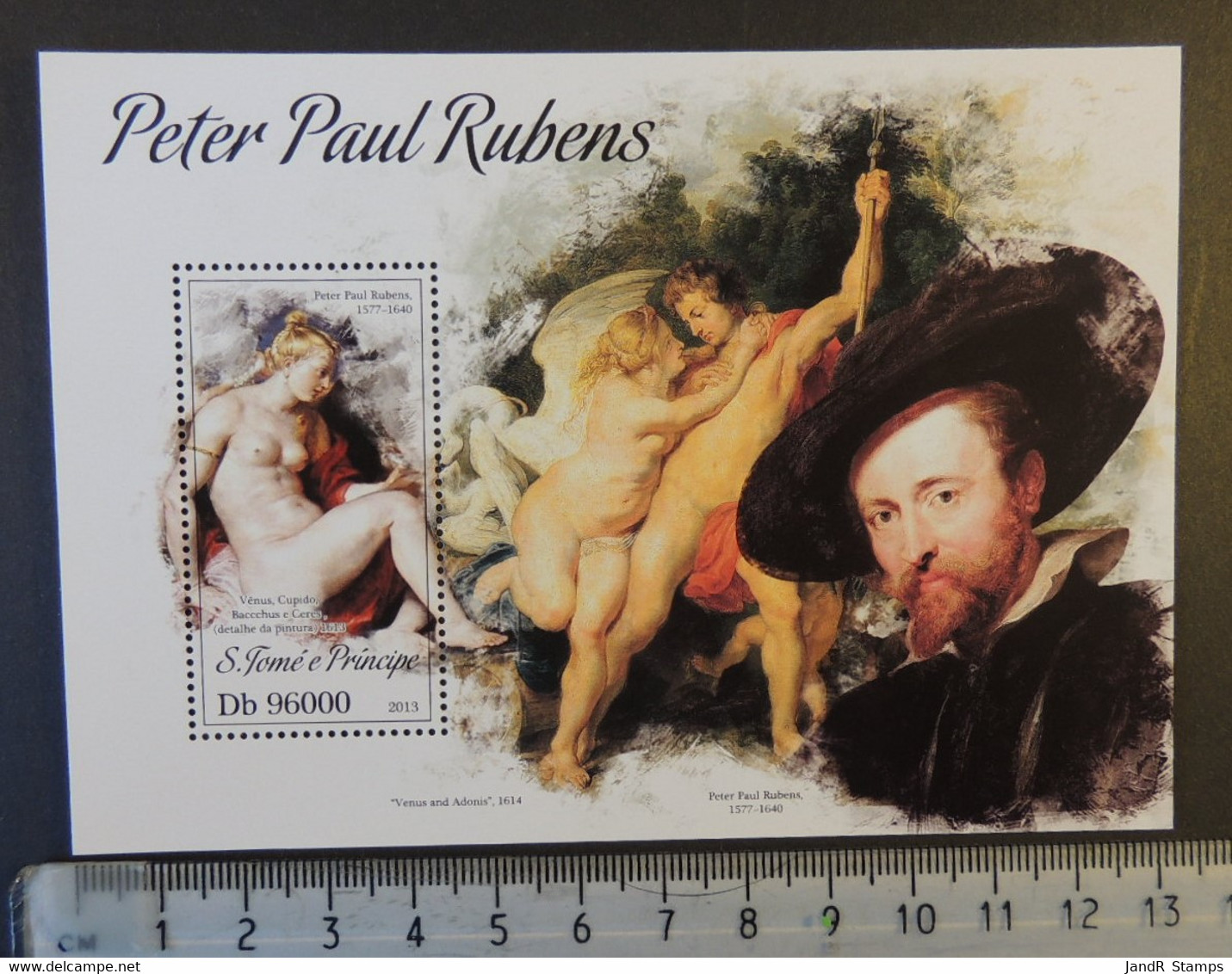 St Thomas 2013 Peter Paul Rubens Are Nudes Women S/sheet Mnh - Full Sheets & Multiples