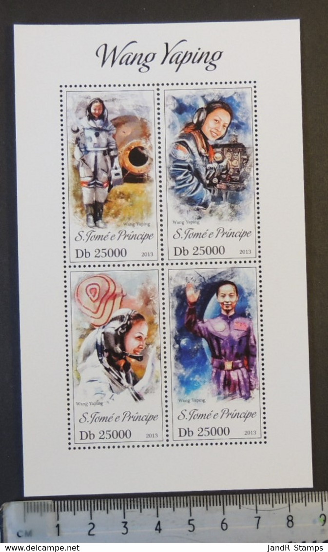 St Thomas 2013 Wang Yaping Chinese Space Women Astronaut M/sheet Mnh - Full Sheets & Multiples