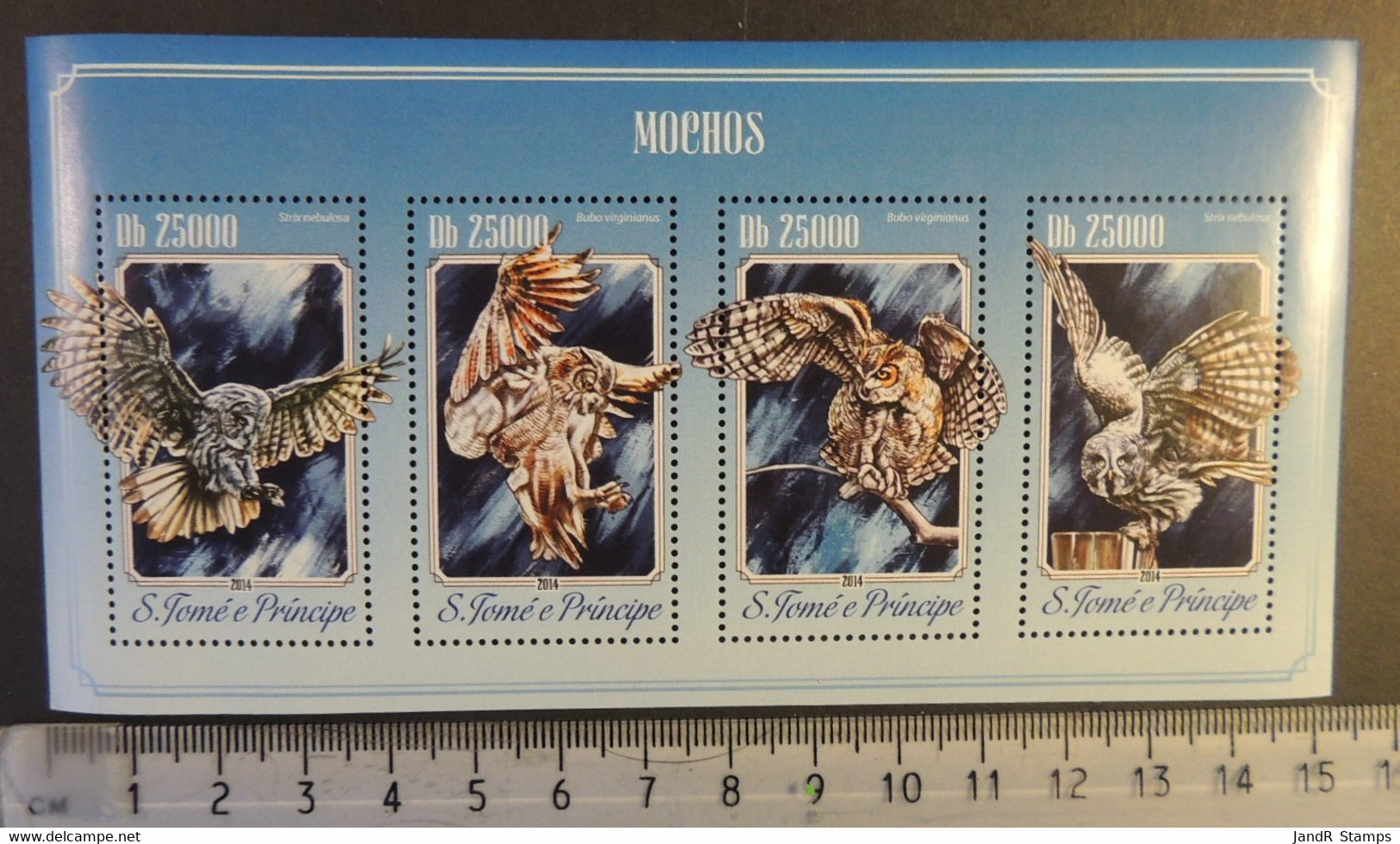 St Thomas 2014 Owls Birds Of Prey M/sheet Mnh - Ganze Bögen