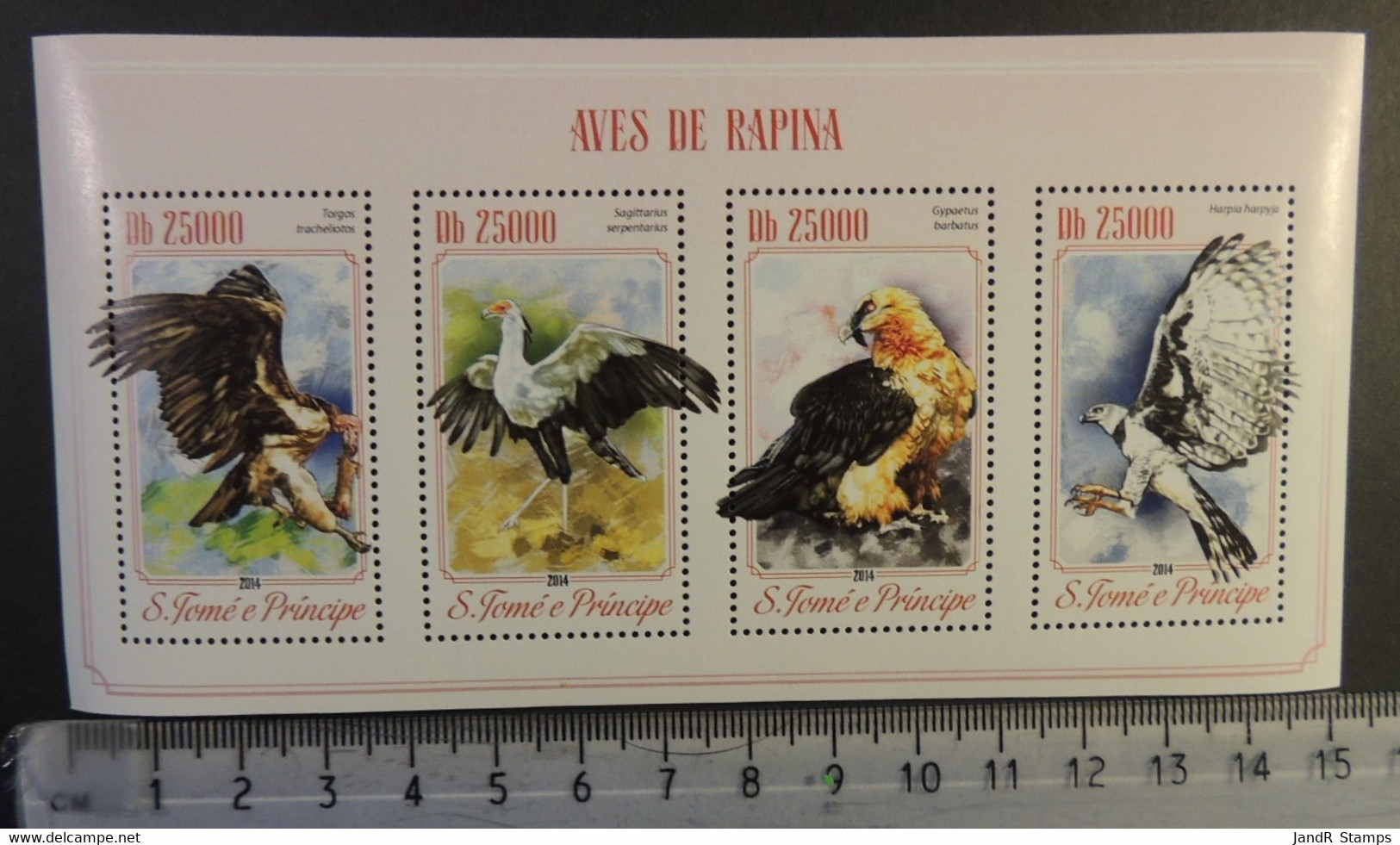 St Thomas 2014 Birds Of Prey M/sheet Mnh - Full Sheets & Multiples
