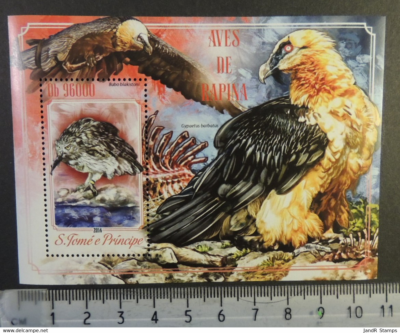 St Thomas 2014 Birds Of Prey S/sheet Mnh - Feuilles Complètes Et Multiples