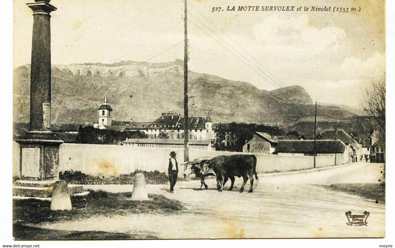 7919    Savoie  - LA MOTTE SERVOLEX :   A L'époque Où C'était Un Village      -  Circulée En 1923 - La Motte Servolex