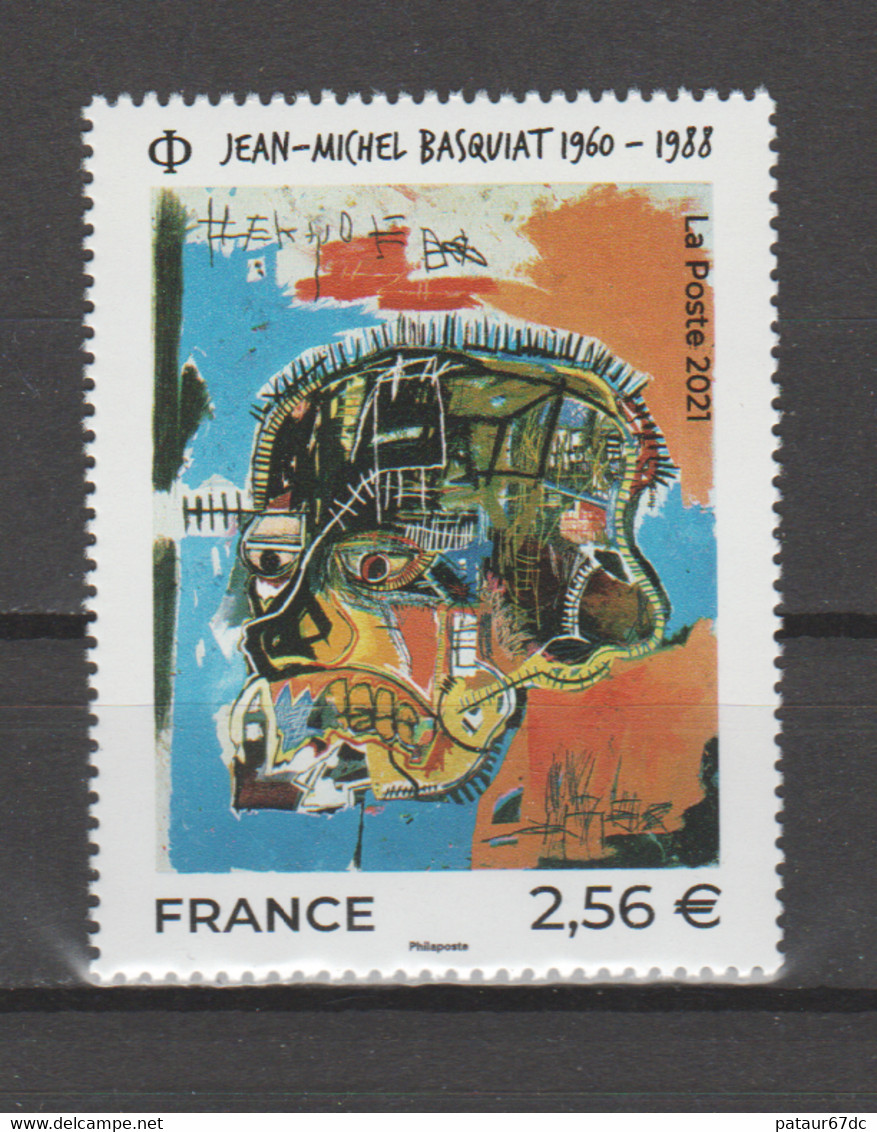 FRANCE / 2021 / Y&T N° 5466 ** : Oeuvre De Jean-Michel Basquiat X 1 BdF Bas Avec N° De Feuille Et Presse - Nuovi