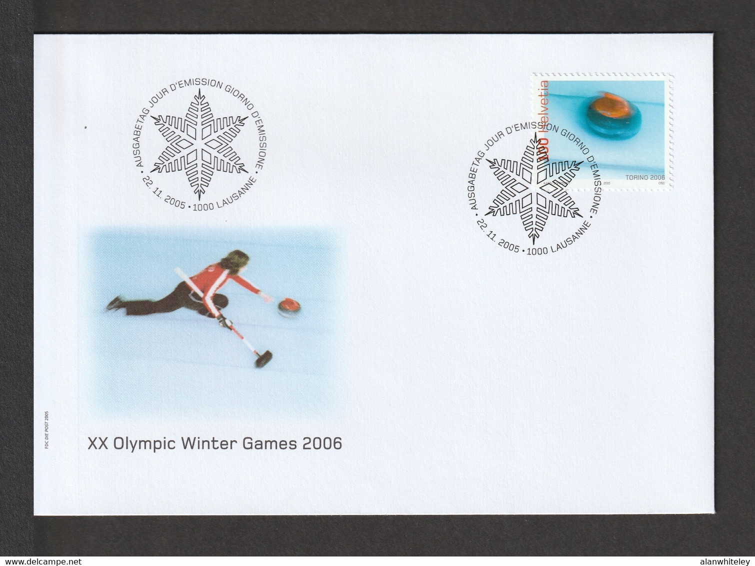 SWITZERLAND 2005 Winter Olympic Games, Turin: First Day Cover CANCELLED - Winter 2006: Torino