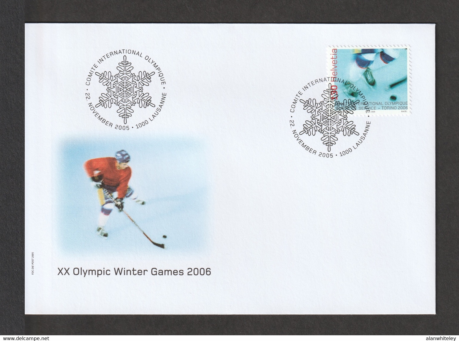 SWITZERLAND 2005 IOC / Winter Olympic Games, Turin: First Day Cover CANCELLED - Winter 2006: Torino