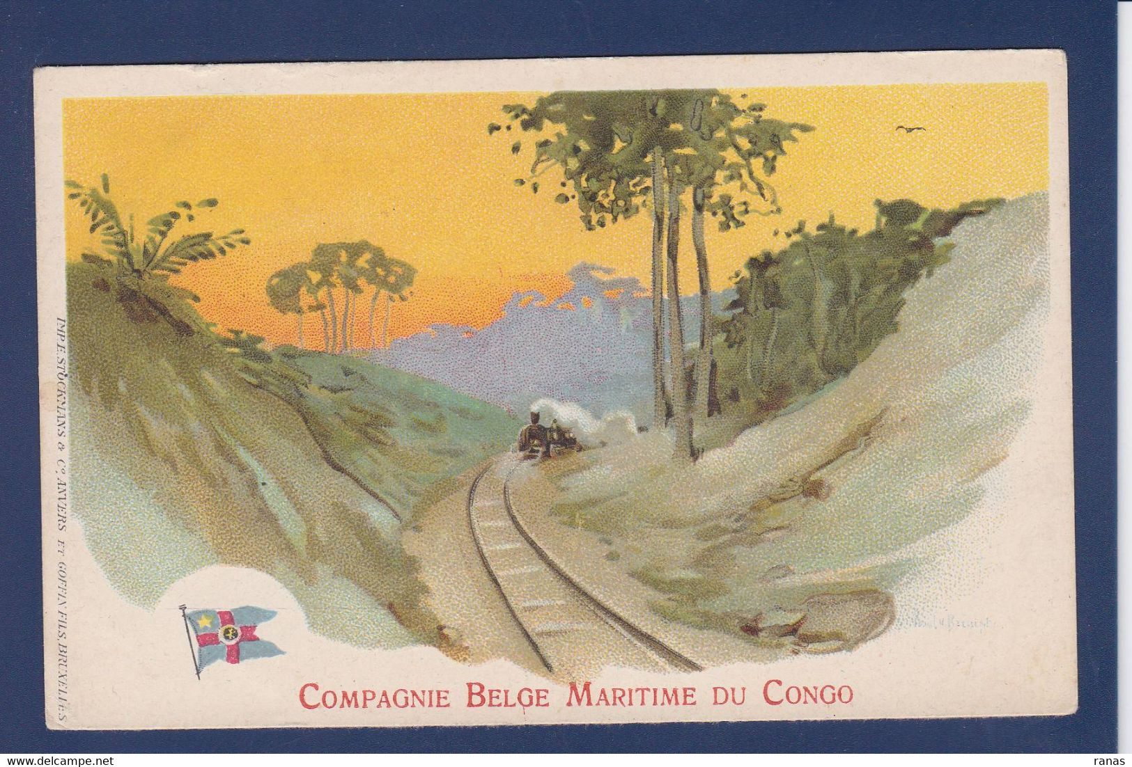 CPA Congo Belge Compagnie Belge Maritime Du Congo Non Circulé Publicité Publicitaire - Belgisch-Kongo