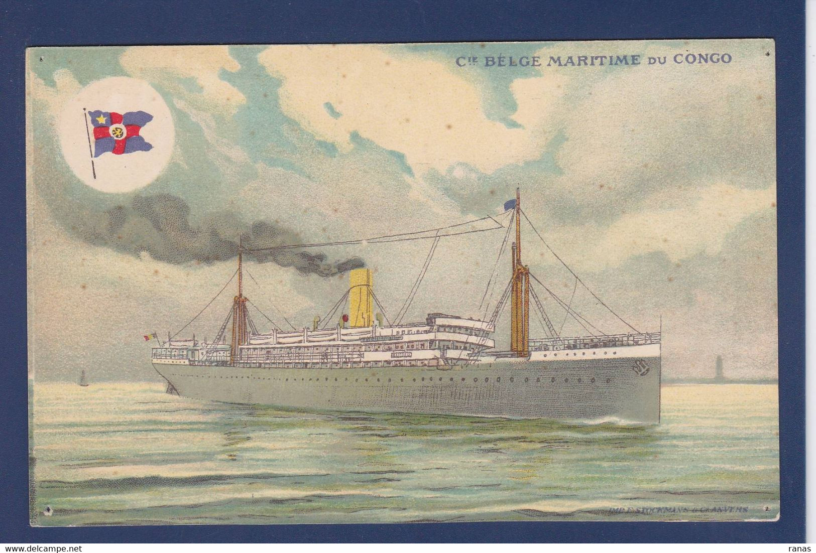 CPA Congo Belge Compagnie Belge Maritime Du Congo Non Circulé Publicité Publicitaire - Belgian Congo