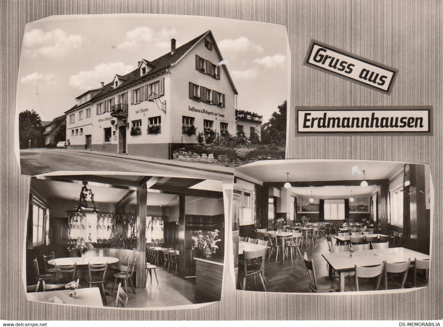 Erdmannhausen Bei Marbach - Gasthaus Metzgerei Zur Sonne 1973 - Marbach