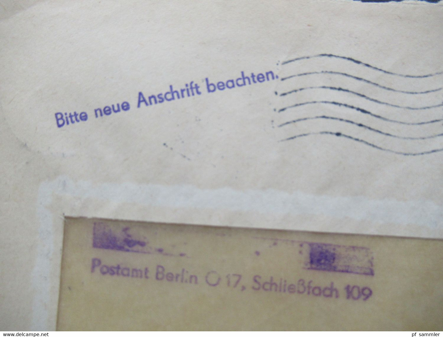 DDR 1956 Dienst ZKD Nr.7 EF Maschinenstempel Berlin O 17 / Bitte Neue Anschrift Beachten - Sonstige & Ohne Zuordnung