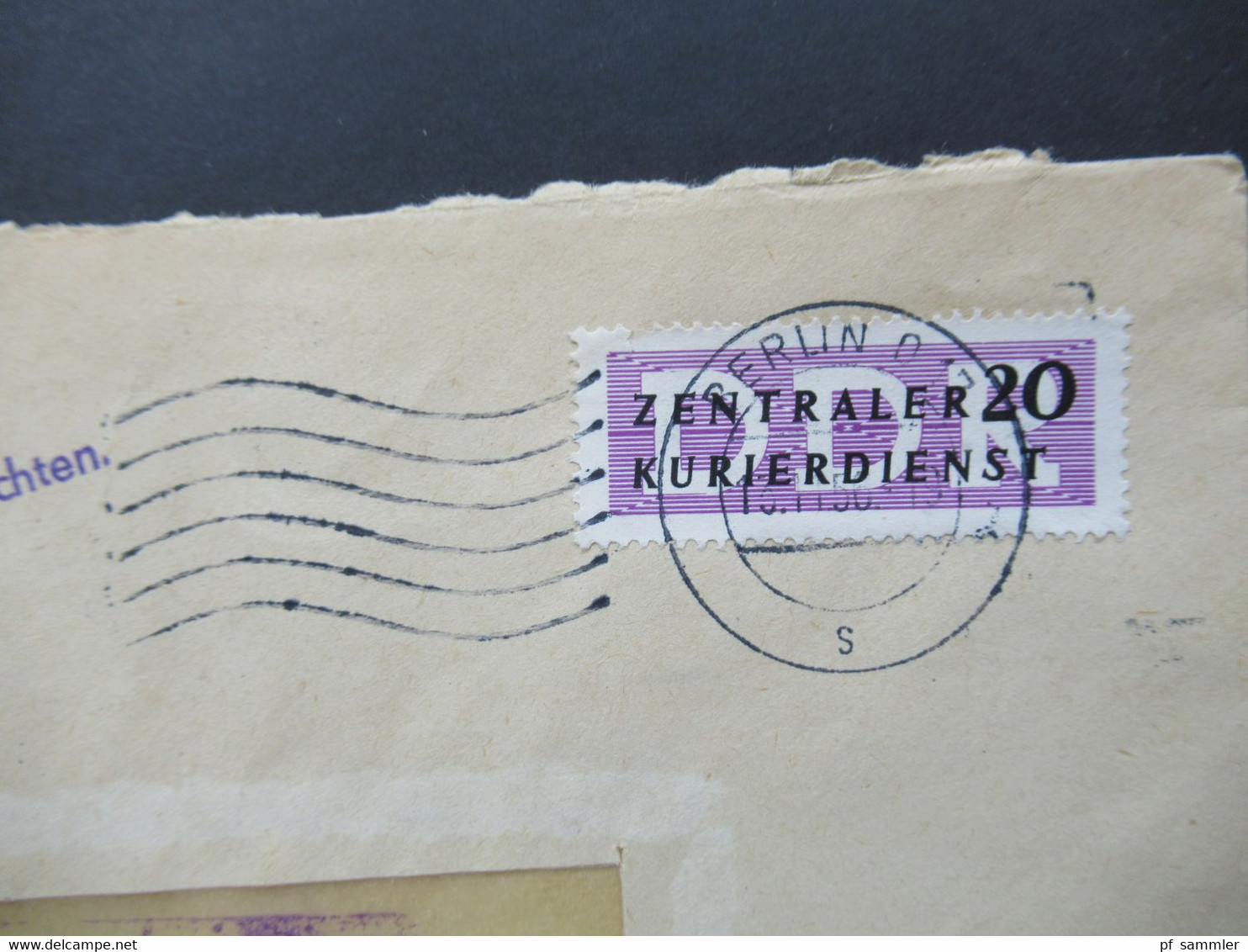 DDR 1956 Dienst ZKD Nr.7 EF Maschinenstempel Berlin O 17 / Bitte Neue Anschrift Beachten - Sonstige & Ohne Zuordnung