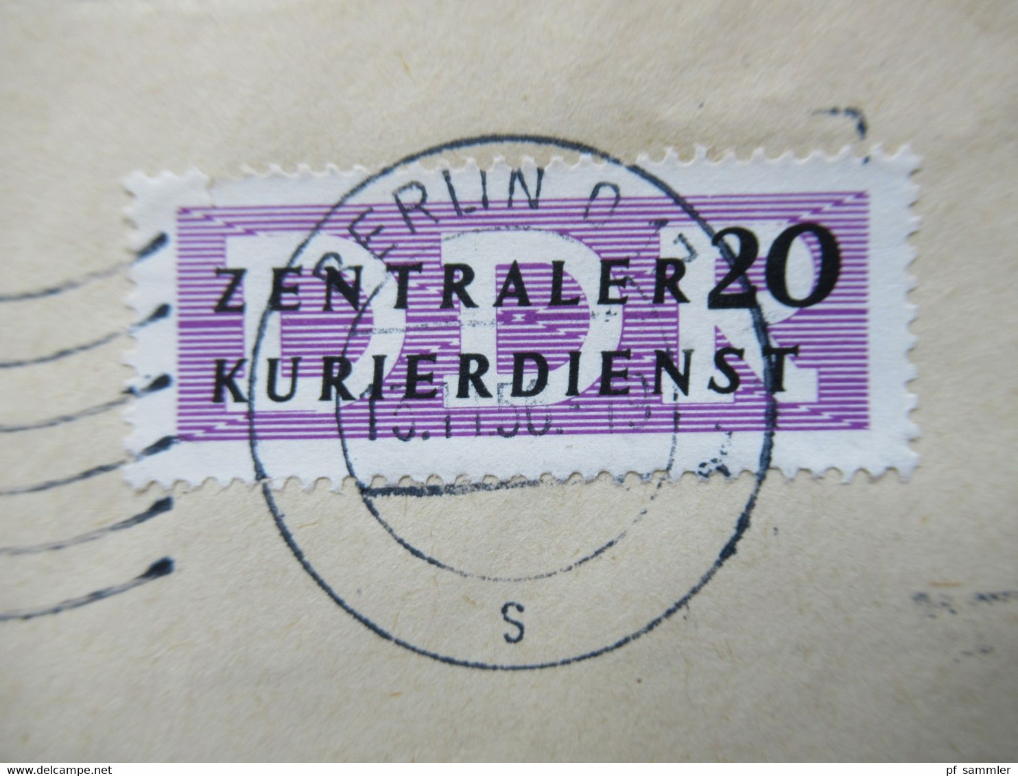 DDR 1956 Dienst ZKD Nr.7 EF Maschinenstempel Berlin O 17 / Bitte Neue Anschrift Beachten - Sonstige & Ohne Zuordnung