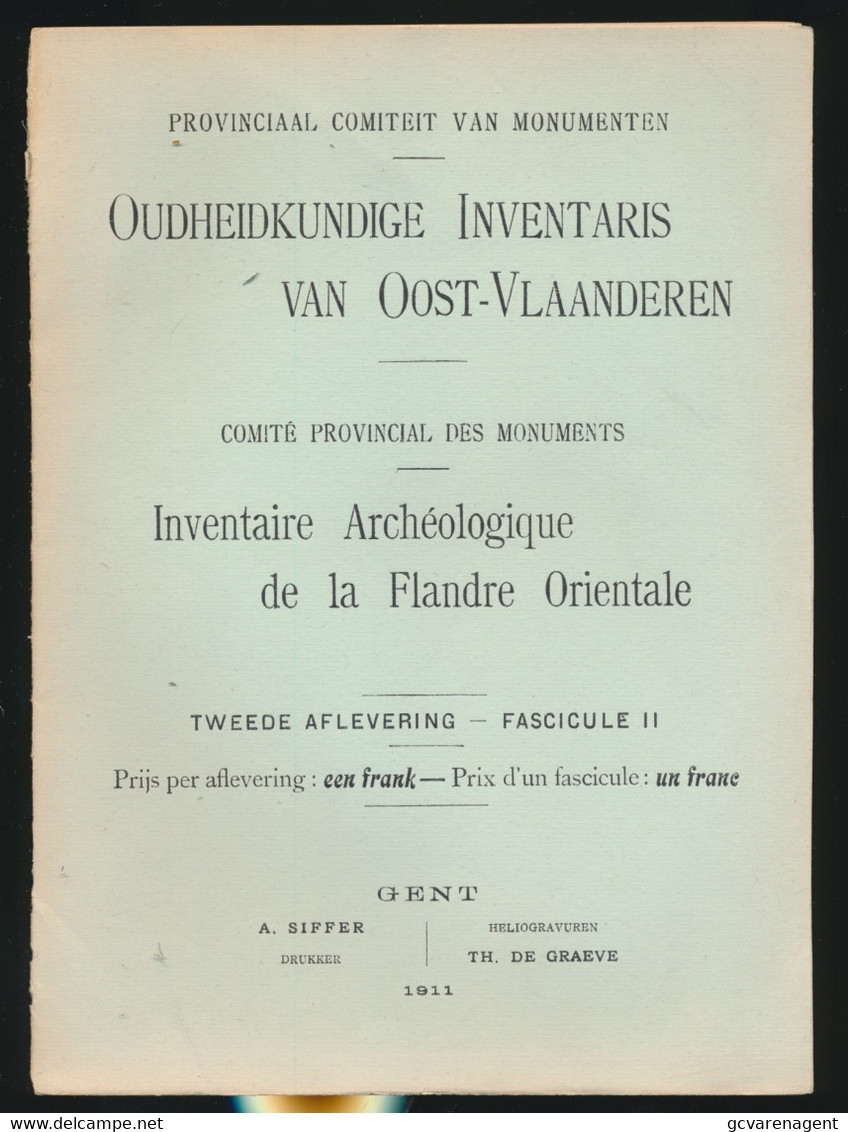 GERAARDSBERGEN OUDHEIDKUNDIGE INVENTARIS    20 BLZ MOOIE STAAT  25 X 18 CM ZIE AFBEELDINGEN - Geraardsbergen