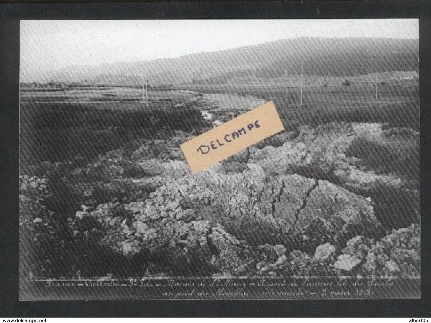Construction Ligne Frasne-Vallorbe - Marais De Ste Marie - Ancien Lit Du Doubs - 2 Juin 1913 - Reproduction - Altri & Non Classificati