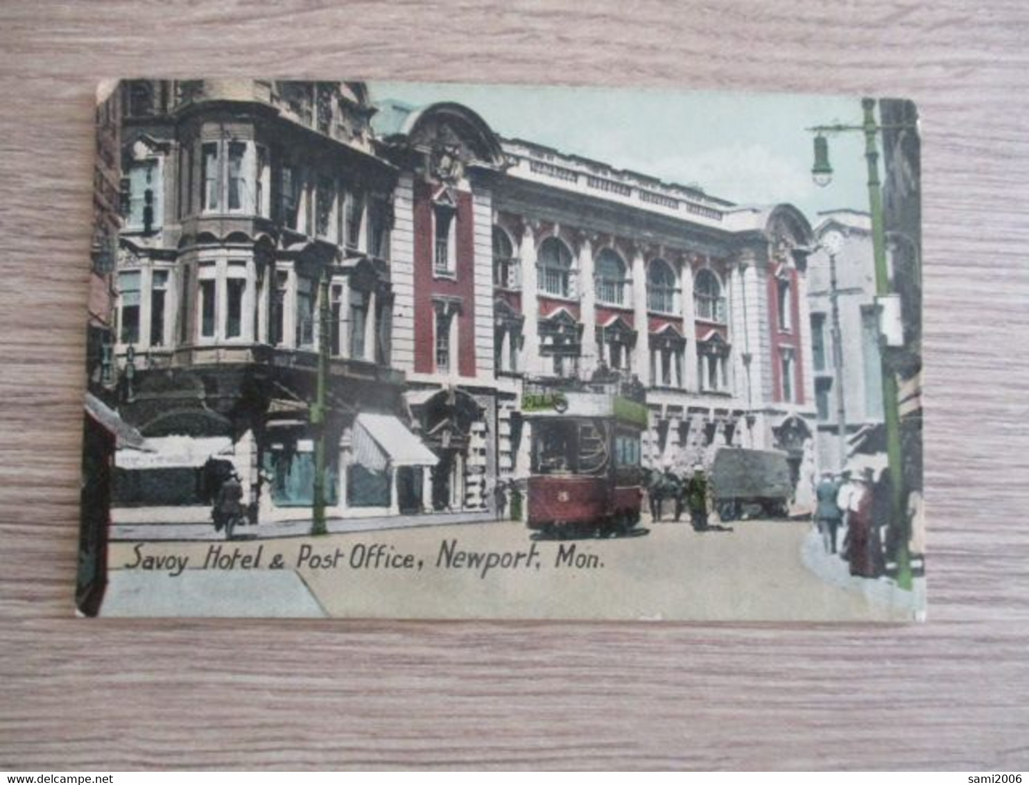 ETATS UNIS SAVOY HOTEL ET POST OFFICE NEWPORT TRAMWAY ANIMEE - Newport