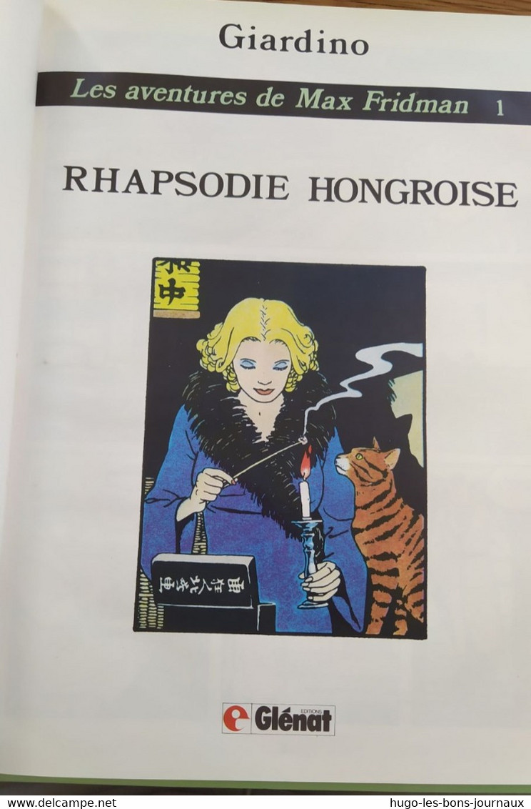 Les Aventures De Max Fridman_n°1_Rhapsodie Hongroise_Giardino_1982 - Max Fridman, Les Aventures De