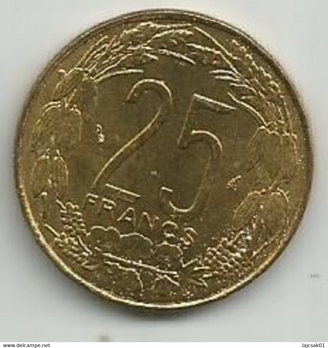 Central African States 25 Francs CFA 1978. KM#10 - Ciad