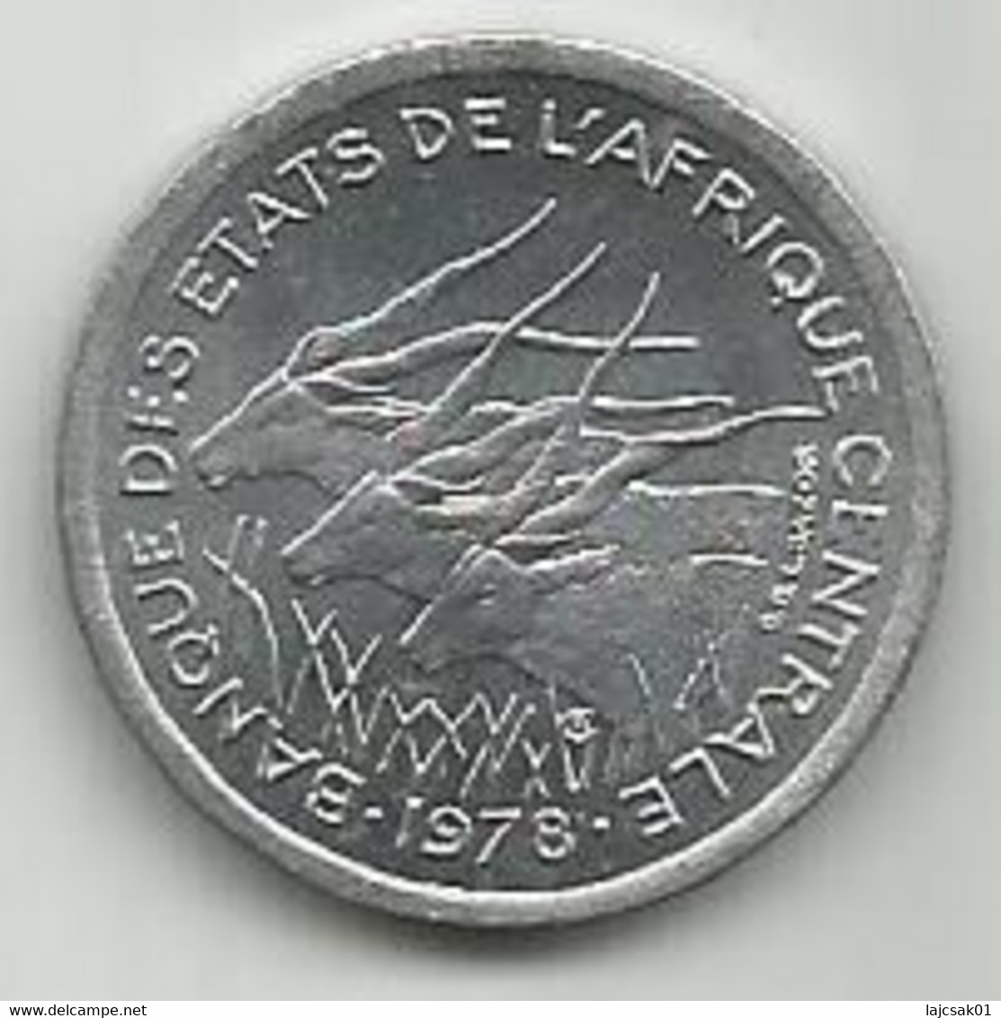 Central African States 1 Franc CFA 1978. KM#8 - Tsjaad