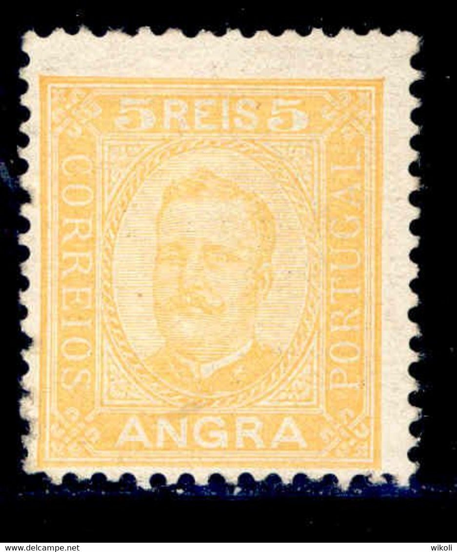 ! ! Angra - 1892 D. Carlos 05 R (Perf. 11 3/4) - Af. 01 - MH - Angra